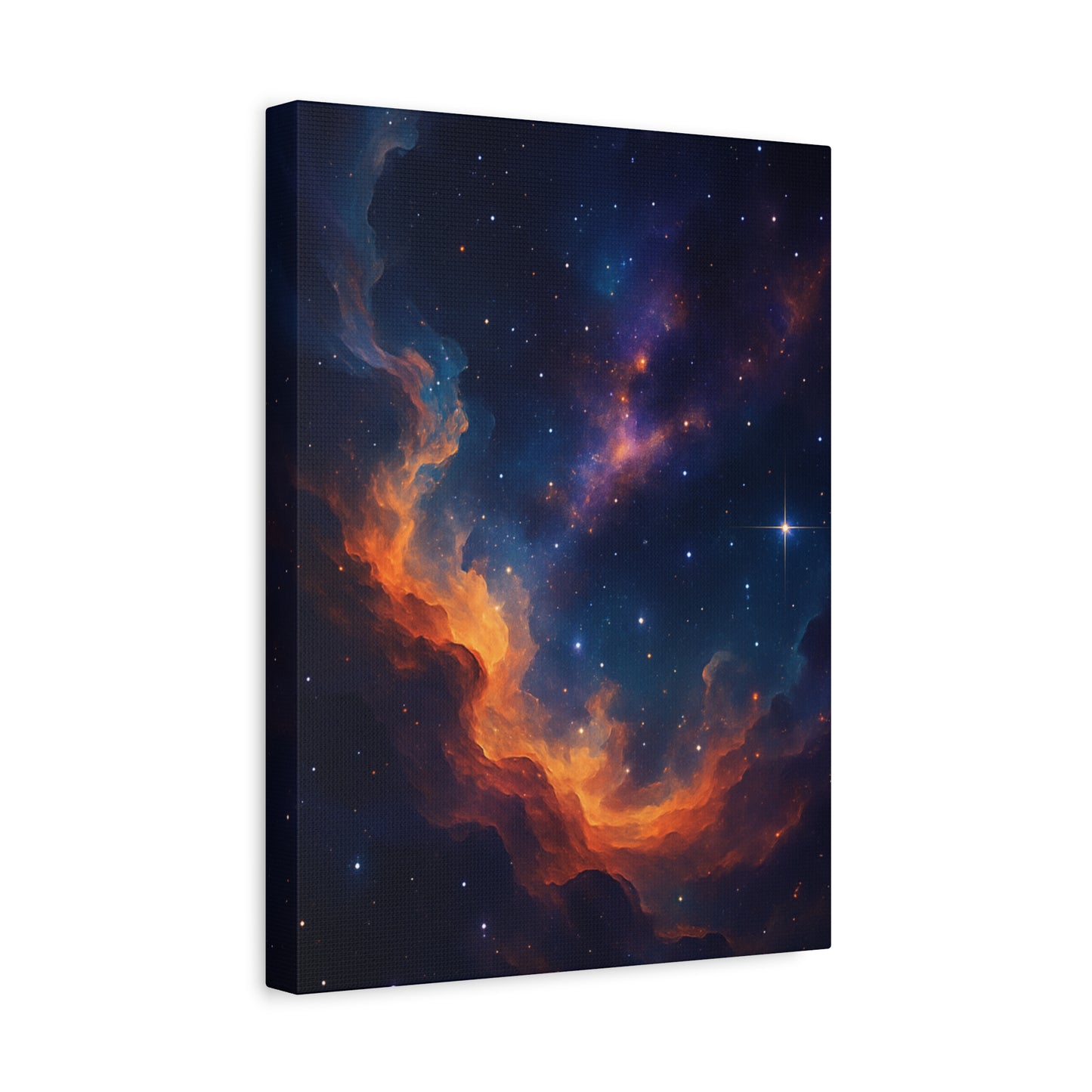Stellar Flame – Nebula Canvas Art