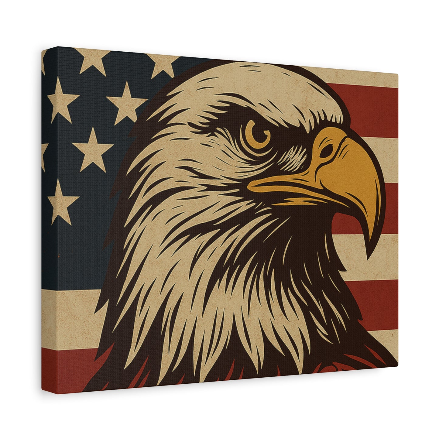 American Pride – Bald Eagle Canvas Art