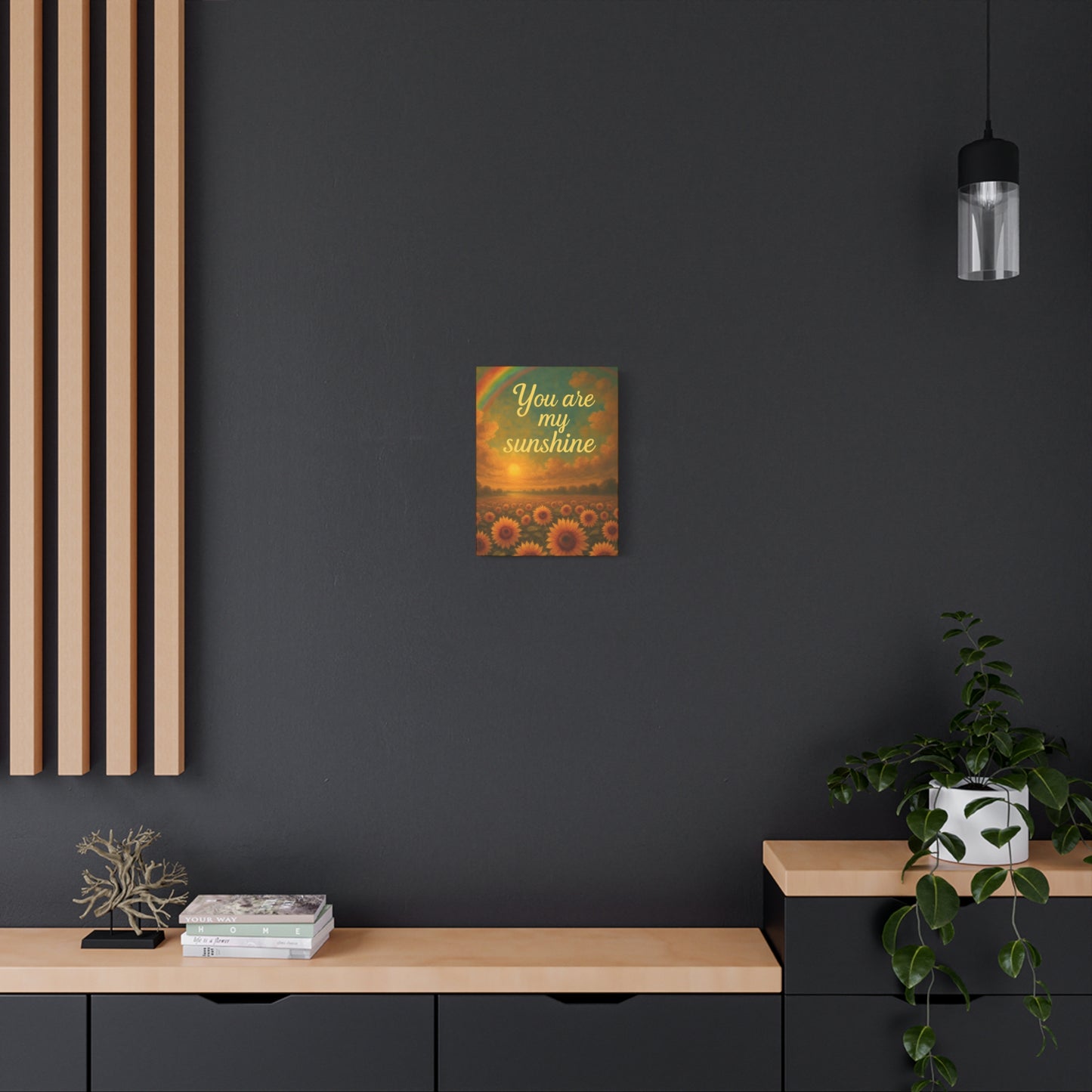 Sunshine Canvas Wall Art, Inspirational Home Decor, Custom Motivational Print, Gift for Friends, Thoughtful Decoration