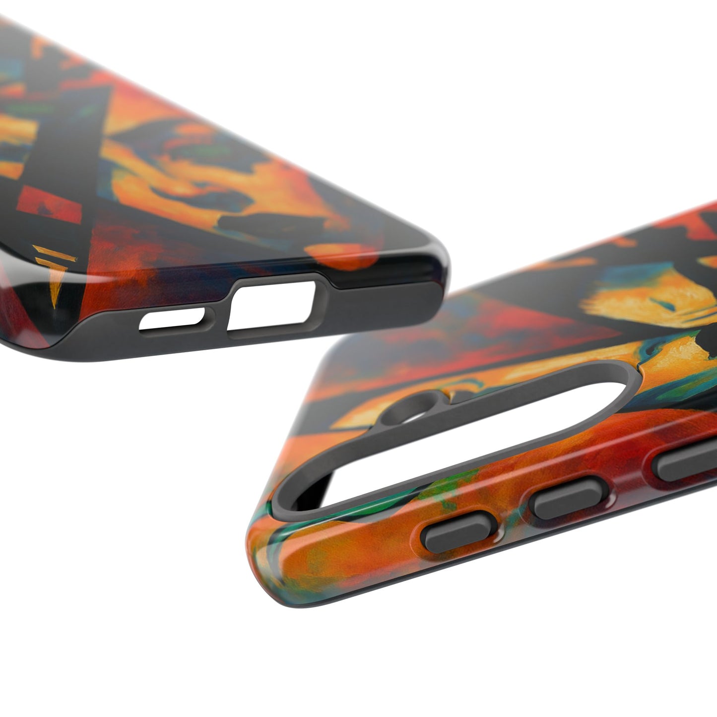 Vibrant Phone Case with Edgy Art, Tough Cases for Trendsetters, Unique Gift for Art Lovers, Colorful Phone Accessory, Protection and Style