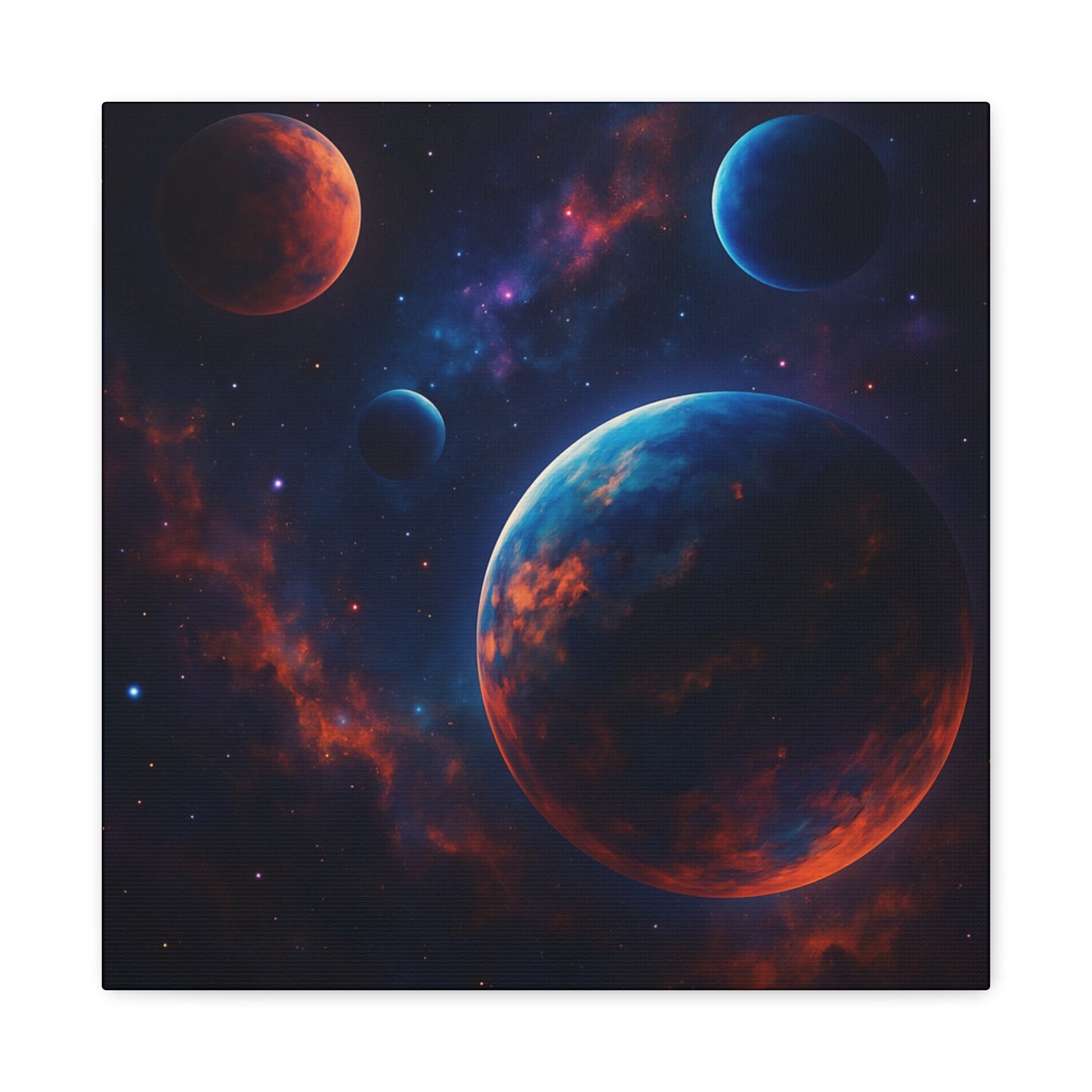 Cosmic Wall Art, Galaxy Canvas, Space Decor, Home Decoration, Astronomical Print, Nebula Artwork, Starry Wall Hanging
