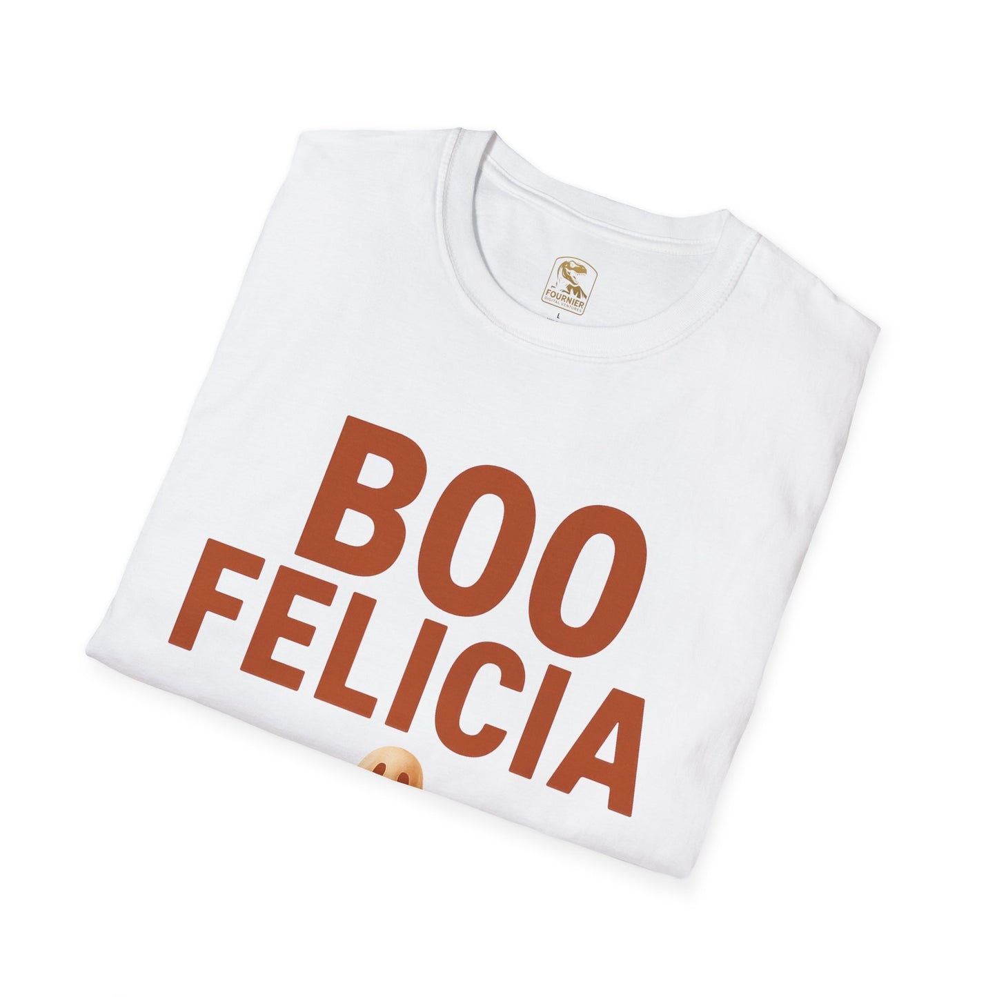 Boo Felicia Ghost Tee, Unisex Halloween T-Shirt, Funny Spirit Shirt, Casual Fall Apparel, Halloween Party Outfit, Cute Ghost Design