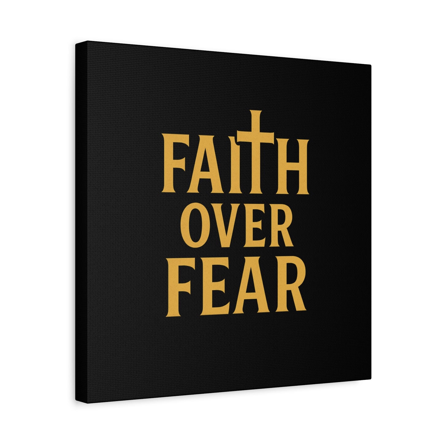 Faith Over Fear Canvas Art - Inspirational Wall Decor, Motivational Gift, Home Decoration, Christian Wall Art, Belief Affirmation