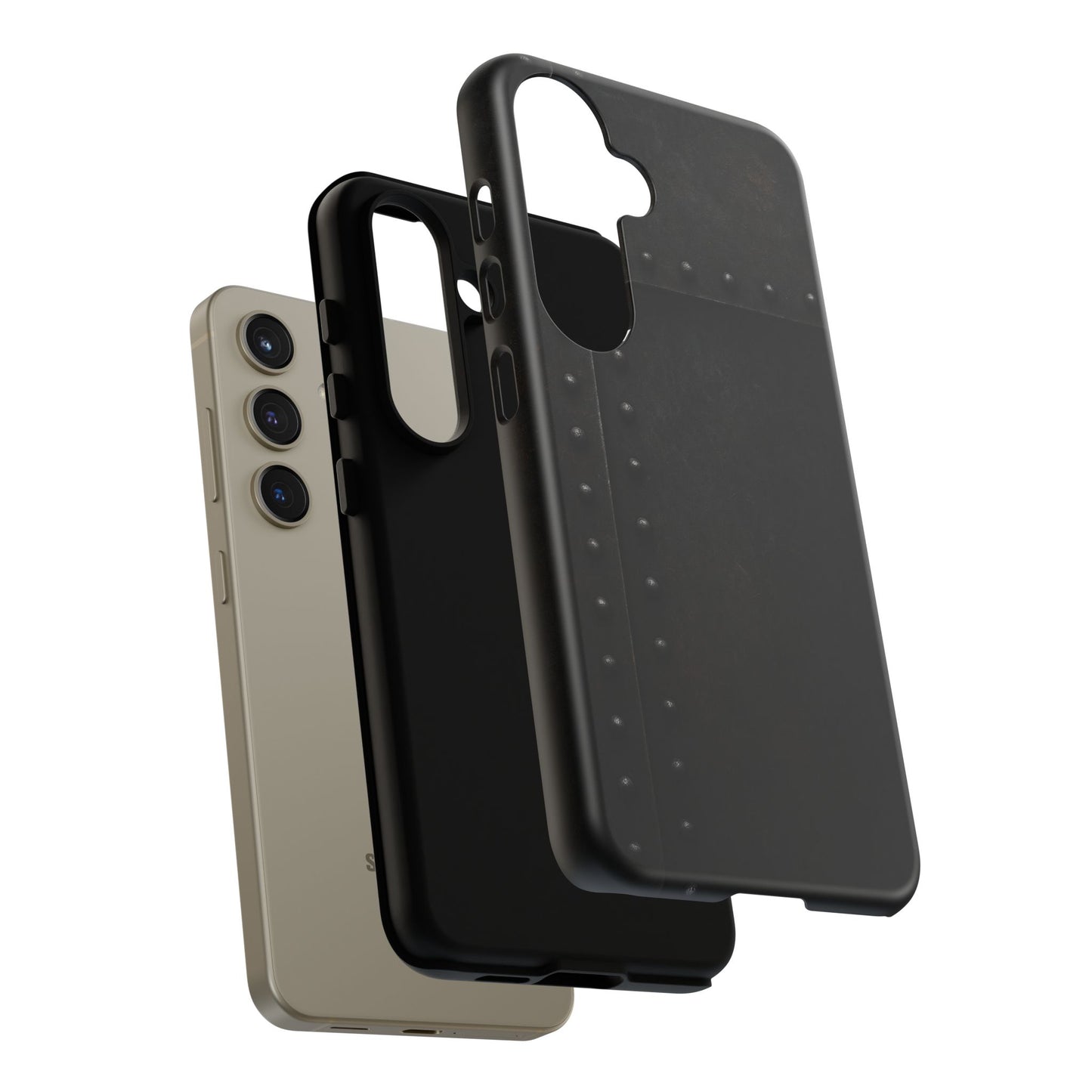 Steel & Smoke – Riveted Shadows Phone Case