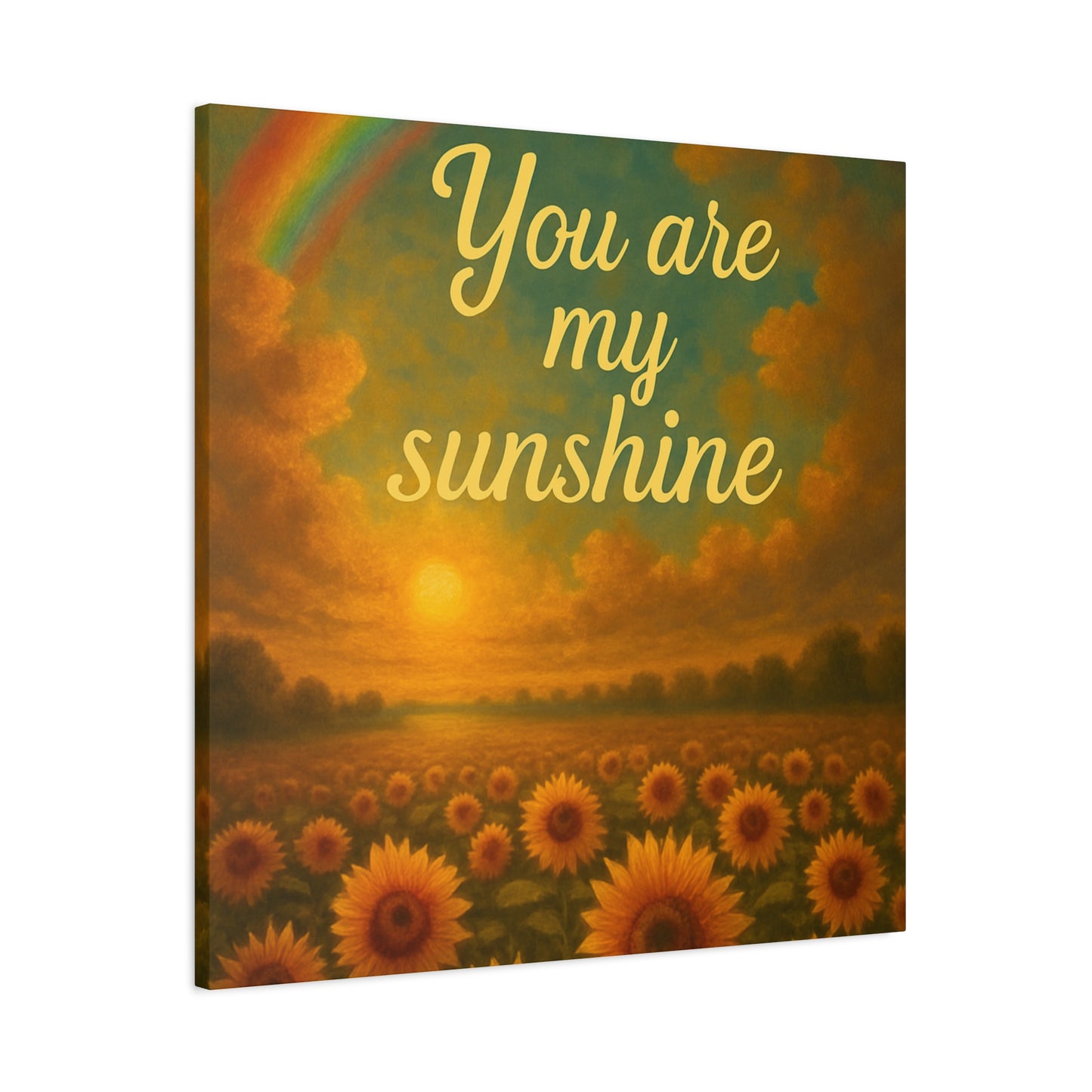 Sunshine Canvas Wall Art, Inspirational Home Decor, Custom Motivational Print, Gift for Friends, Thoughtful Decoration