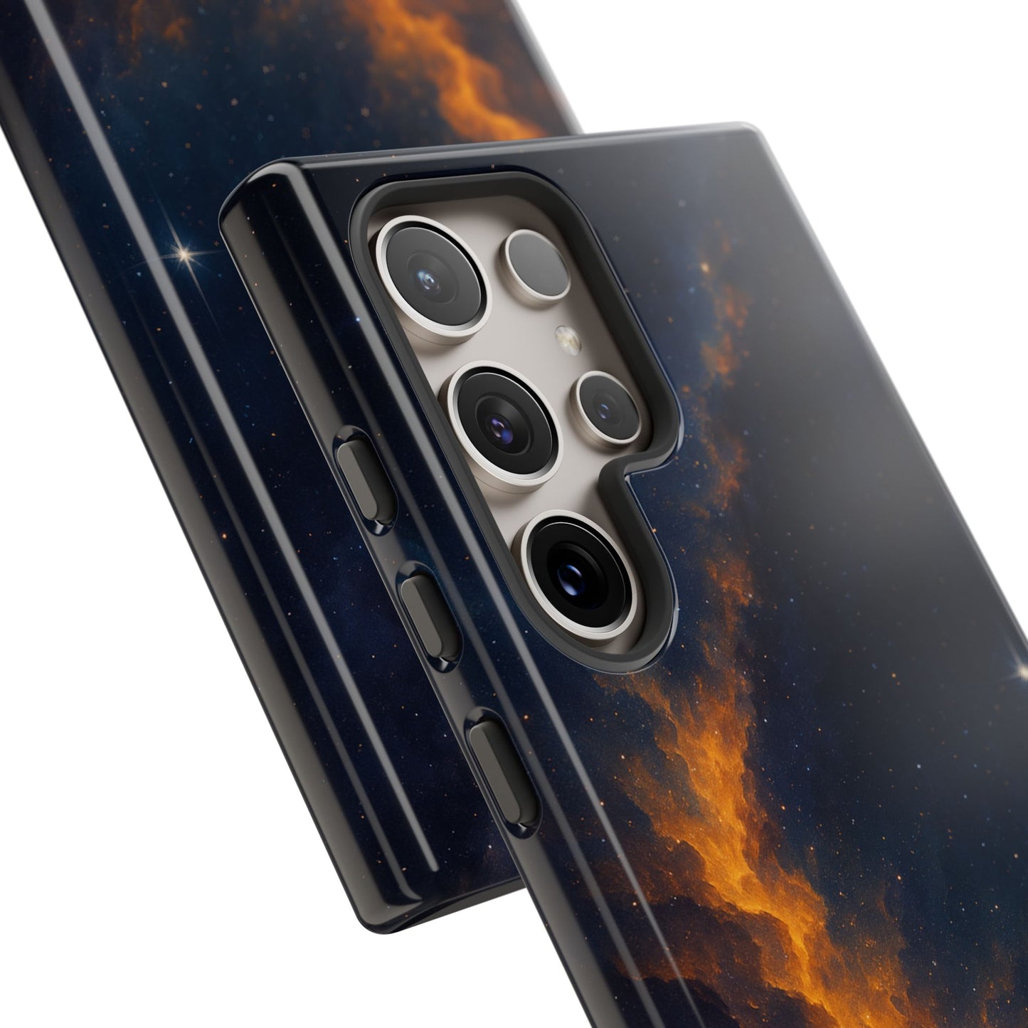 Stellar Flame – Cosmic Nebula Art Phone Case