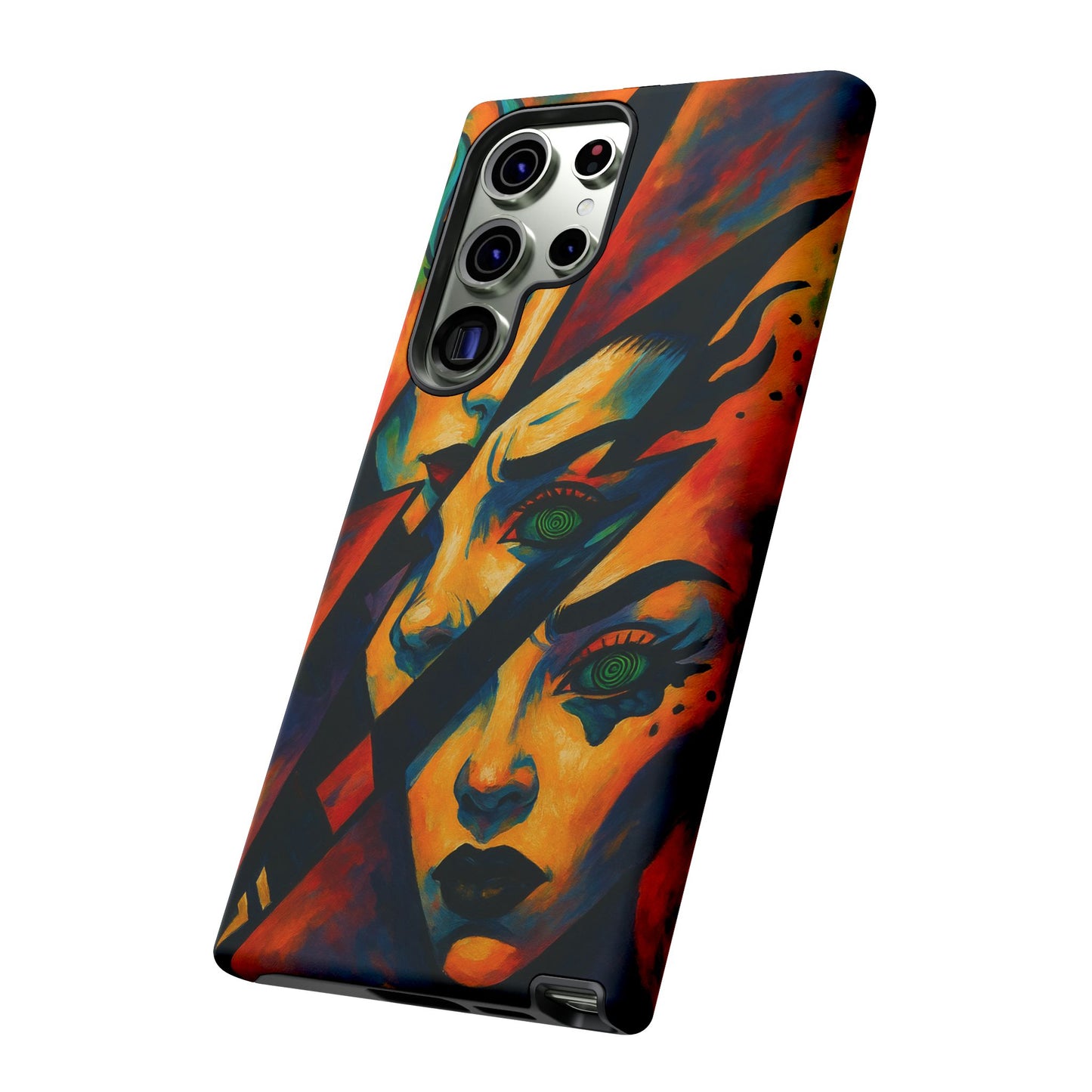 Vibrant Phone Case with Edgy Art, Tough Cases for Trendsetters, Unique Gift for Art Lovers, Colorful Phone Accessory, Protection and Style