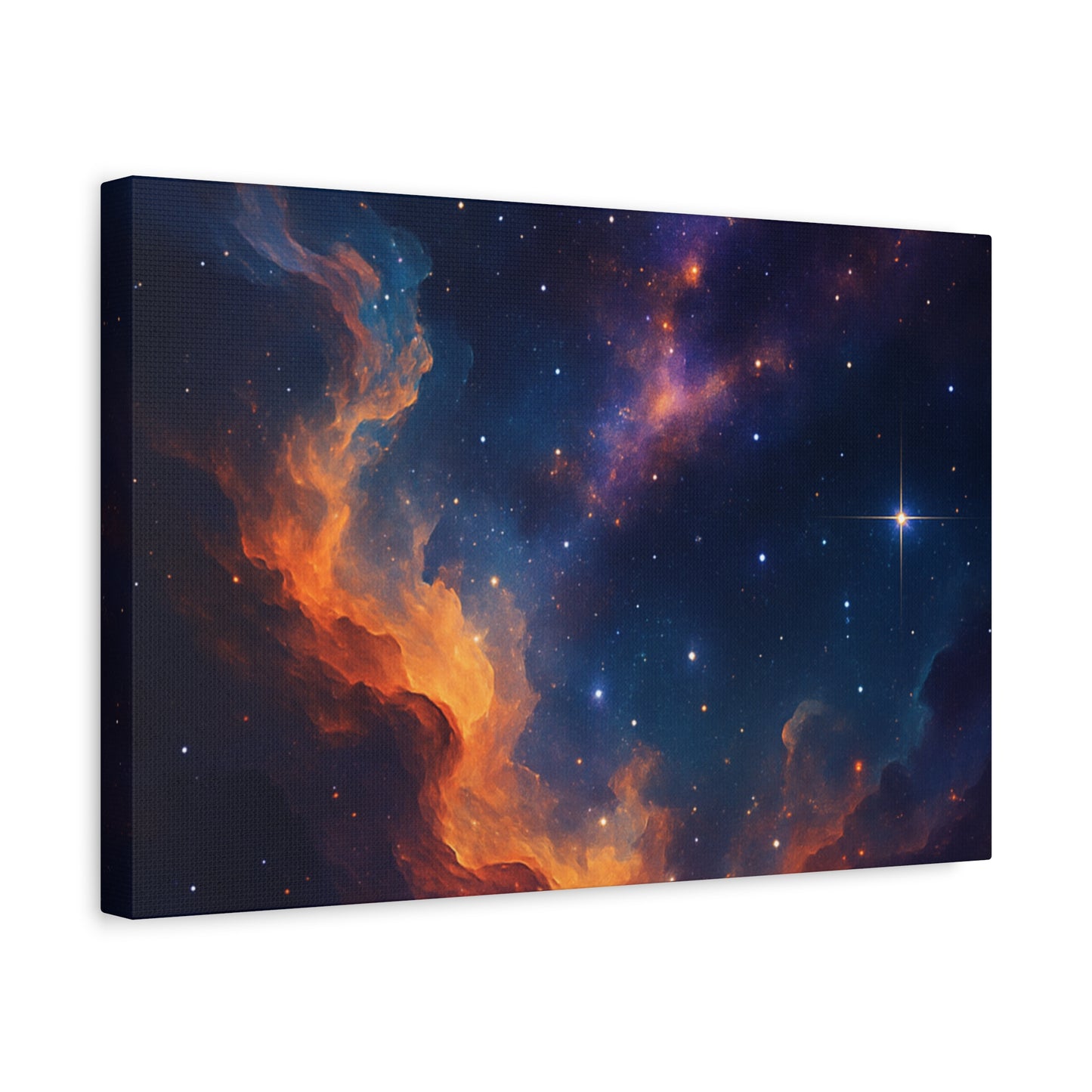 Stellar Flame – Nebula Canvas Art