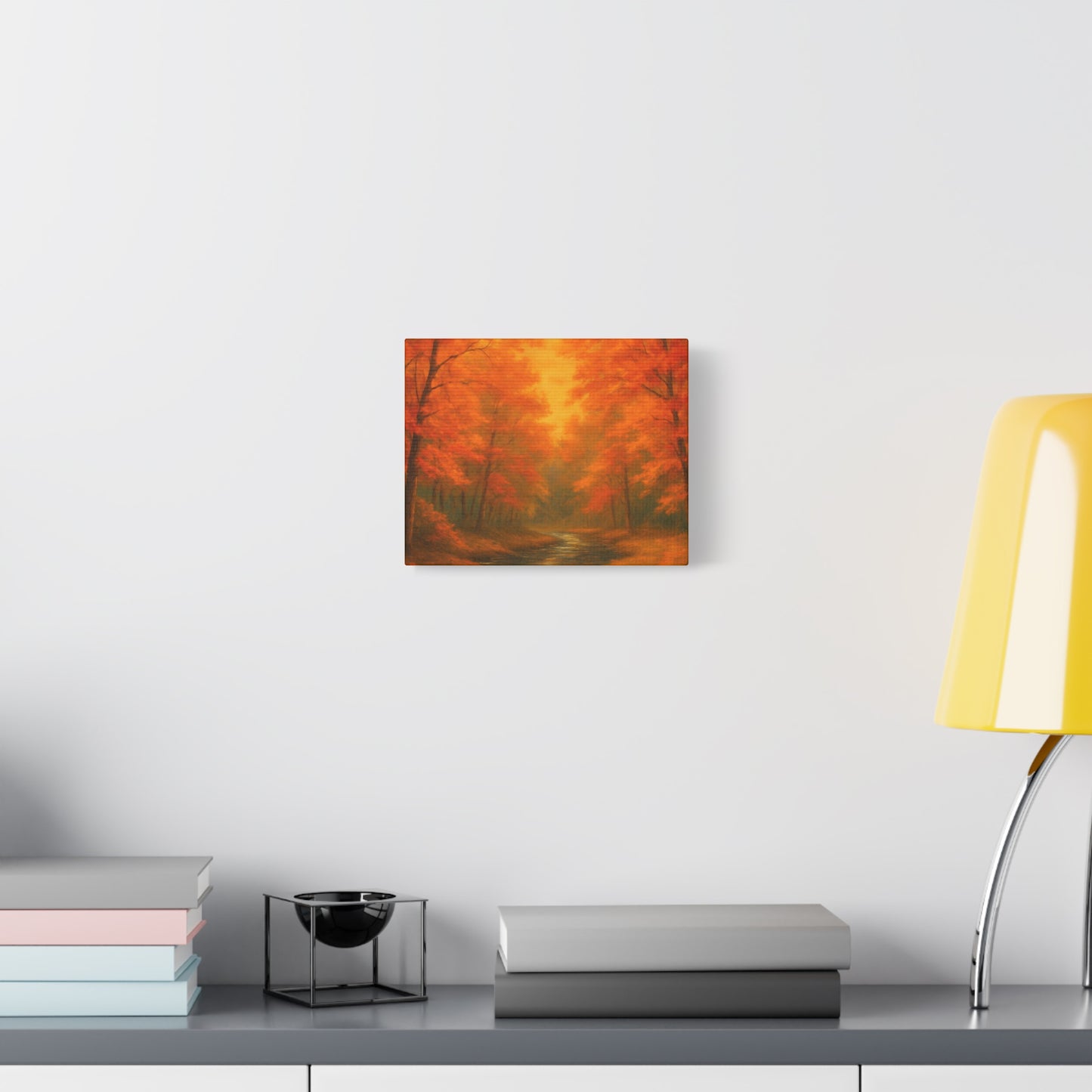Autumn Forest Canvas Art Print, Fall Home Decor, Cozy Wall Art, Nature Inspired Gallery, Seasonal Decoration