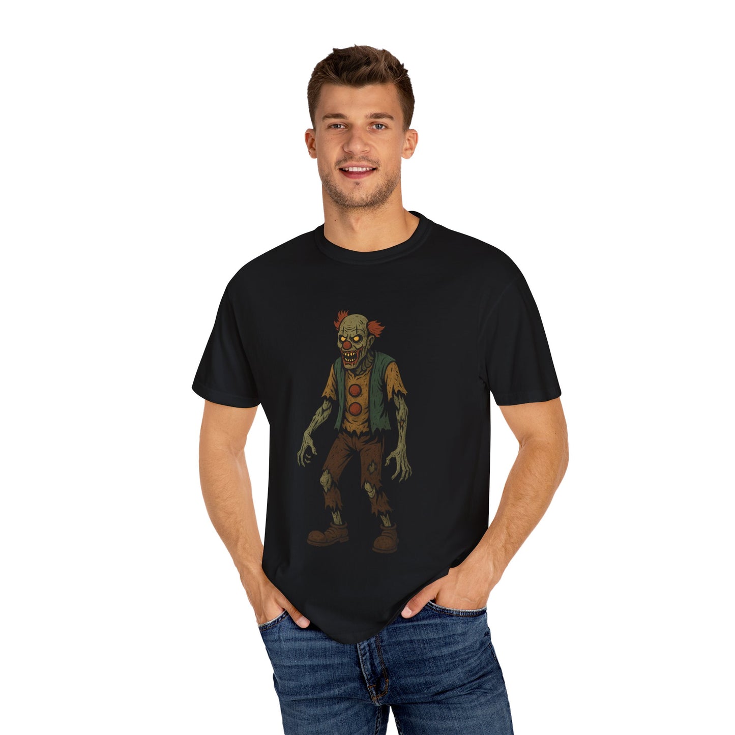 Spooky Zombie Graphic Tee, Unisex Halloween Shirt, Casual Wear, Horror Themed Gift, Gamer Apparel, Costume Party Outfit