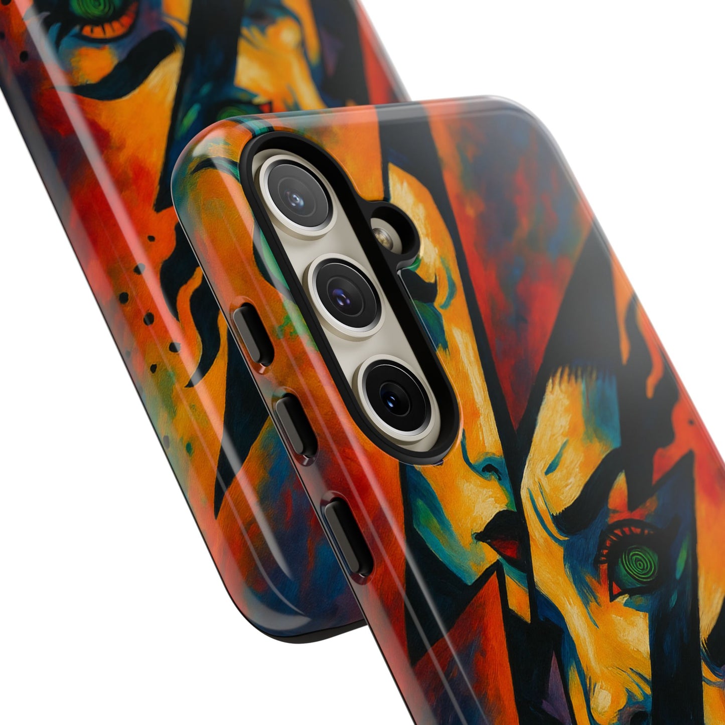 Vibrant Phone Case with Edgy Art, Tough Cases for Trendsetters, Unique Gift for Art Lovers, Colorful Phone Accessory, Protection and Style