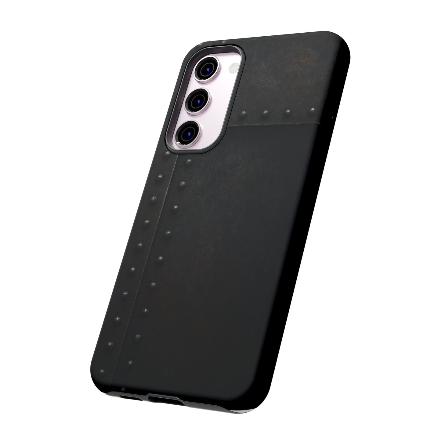 Steel & Smoke – Riveted Shadows Phone Case