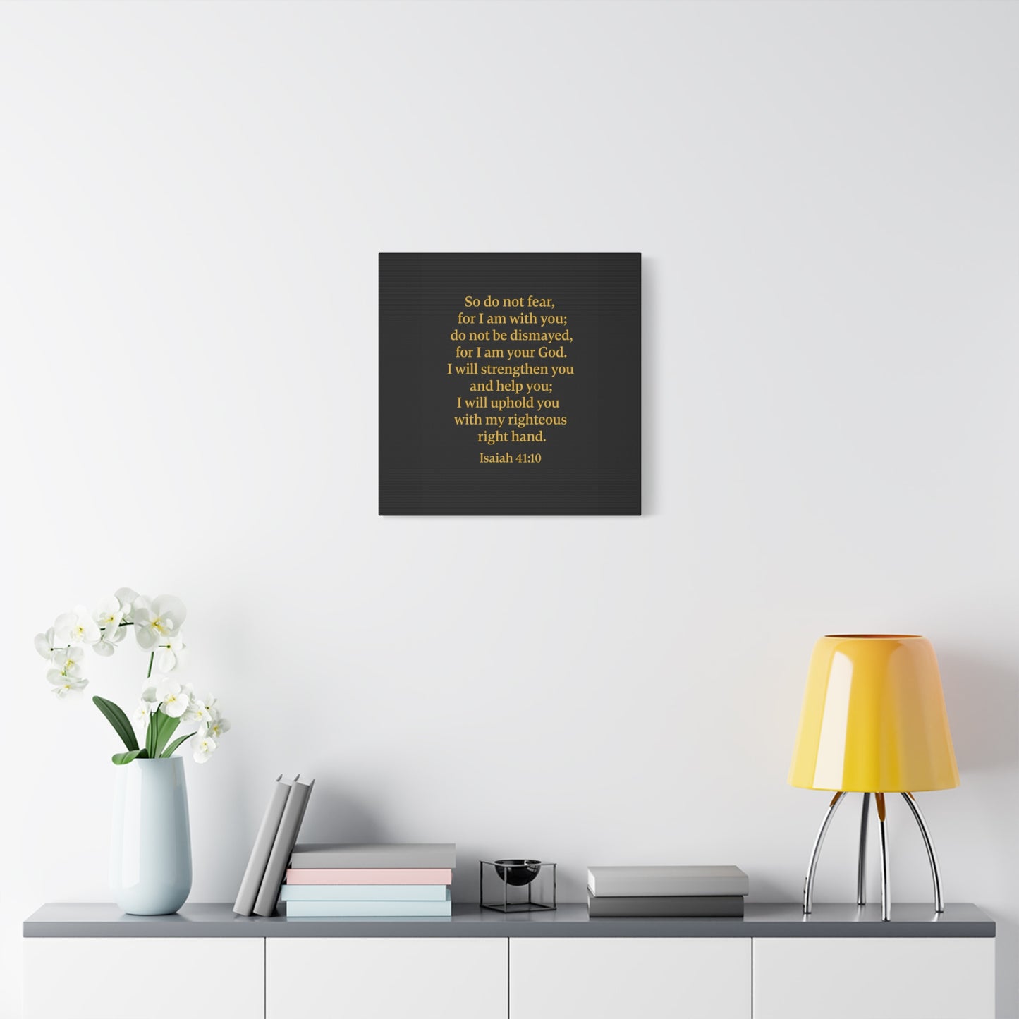 Inspirational Quote Isaiah 41:10 Wall Art, Motivational Canvas Print, Home Decor, Gift for Uplifting Moments, Faith-Based Decoration