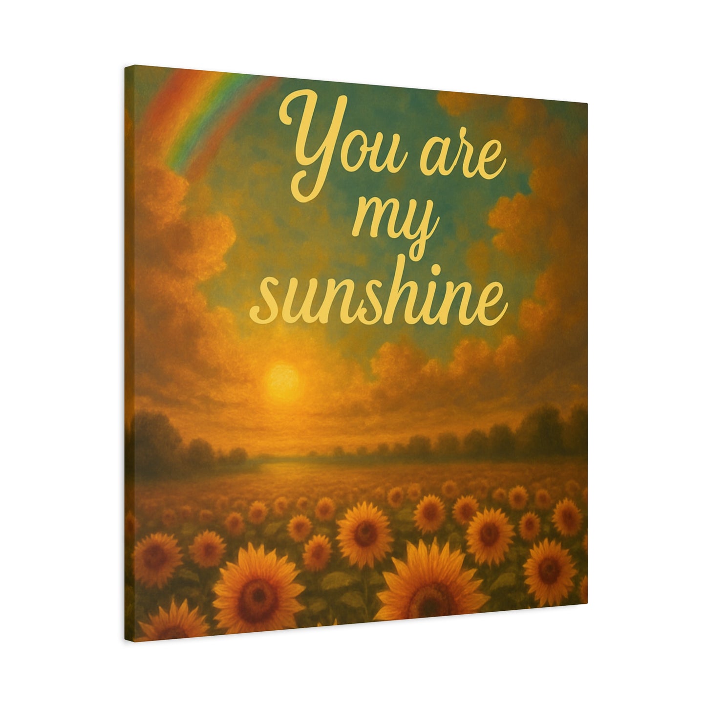 Sunshine Canvas Wall Art, Inspirational Home Decor, Custom Motivational Print, Gift for Friends, Thoughtful Decoration