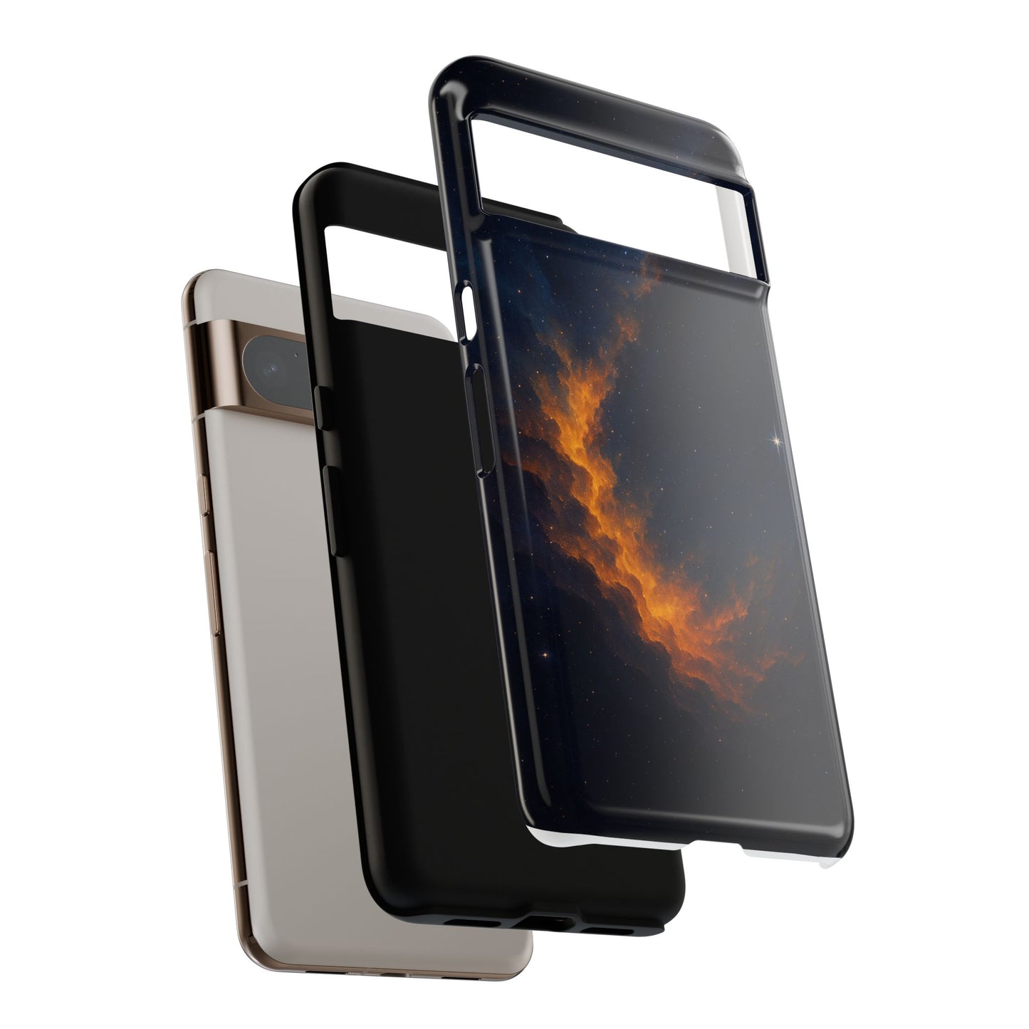 Stellar Flame – Cosmic Nebula Art Phone Case