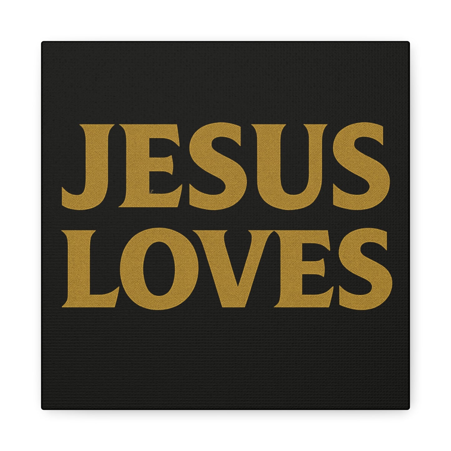 Jesus Loves Canvas Wall Art, Inspirational Home Decor, Faith-Based Gift for Christians, Religious Wall Decor
