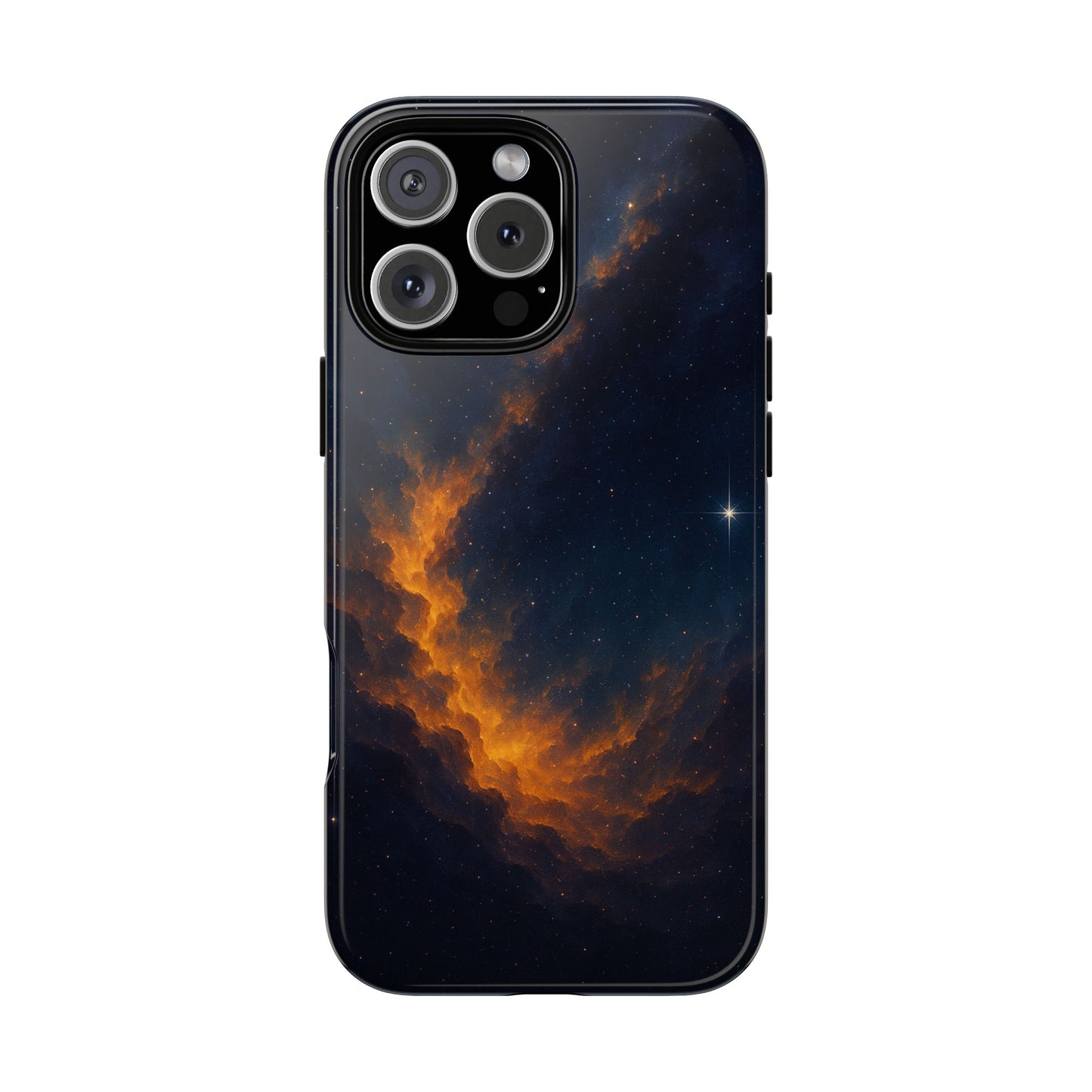 Stellar Flame – Cosmic Nebula Art Phone Case