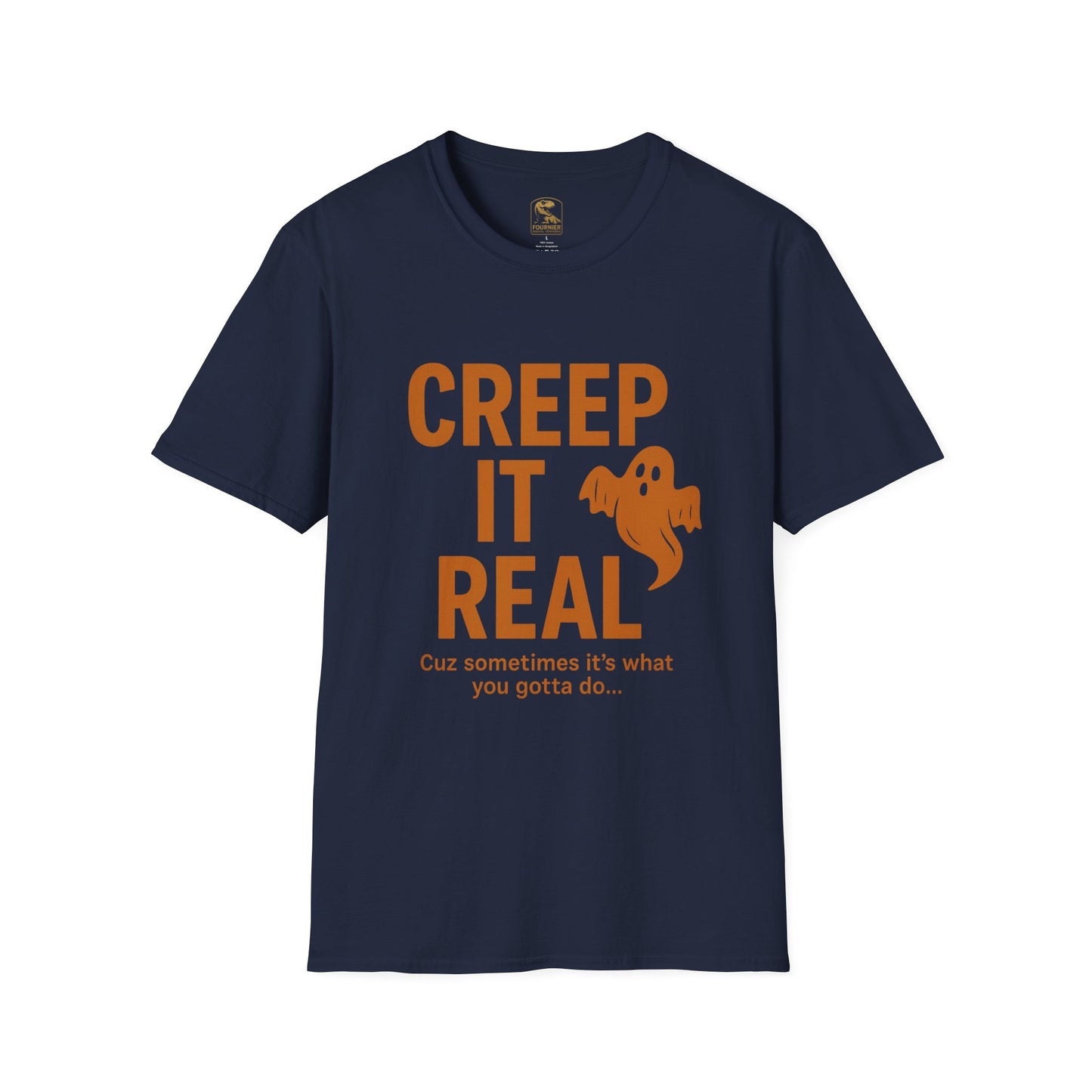 Halloween Graphic Tee, Creep It Real Shirt for Ghost Lovers, Unisex Casual T-Shirt, Funny October Apparel, Spirit Halloween Gift