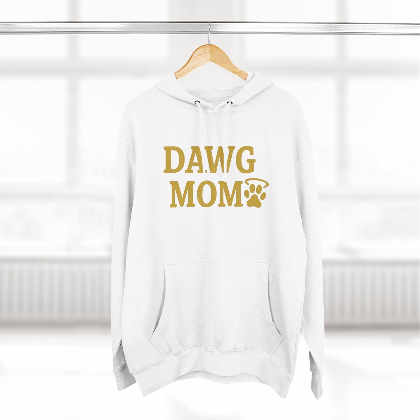 Dawg Mom Fleece Hoodie - Cozy Dog Lover Sweatshirt, Gift for Pet Moms, Animal Lover Apparel, Dog-Themed Clothing, Gifts for Dog Owners