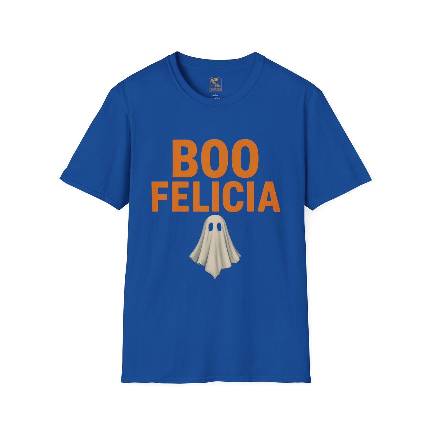 Boo Felicia Halloween T-Shirt, Funny Ghost Tee, Unisex Softstyle Shirt, Spooky Season Apparel, Halloween Party Outfit, Fall Fashion Tops