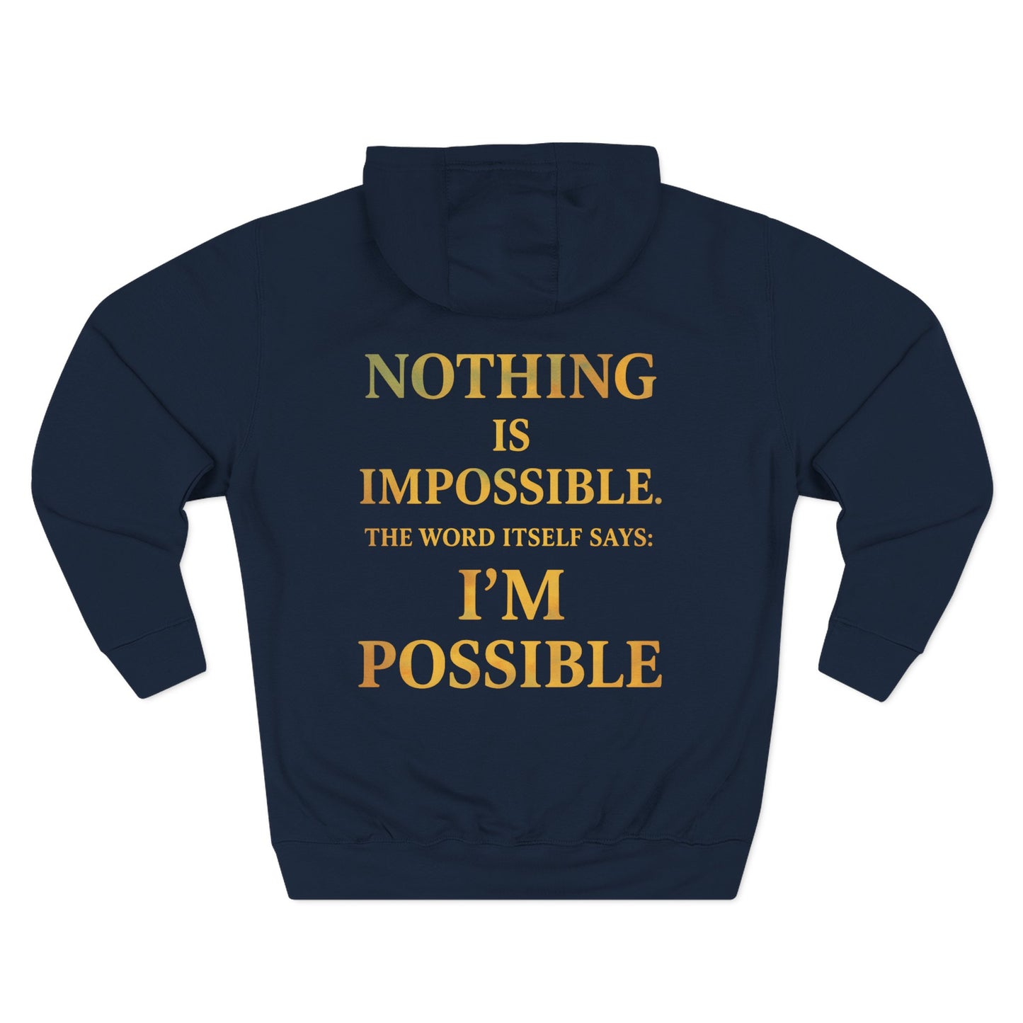Inspirational Fleece Hoodie, Motivational Gift for Wellness, Stay Sober Apparel, Positive Affirmation Hoodie, Recovery Support Clothing
