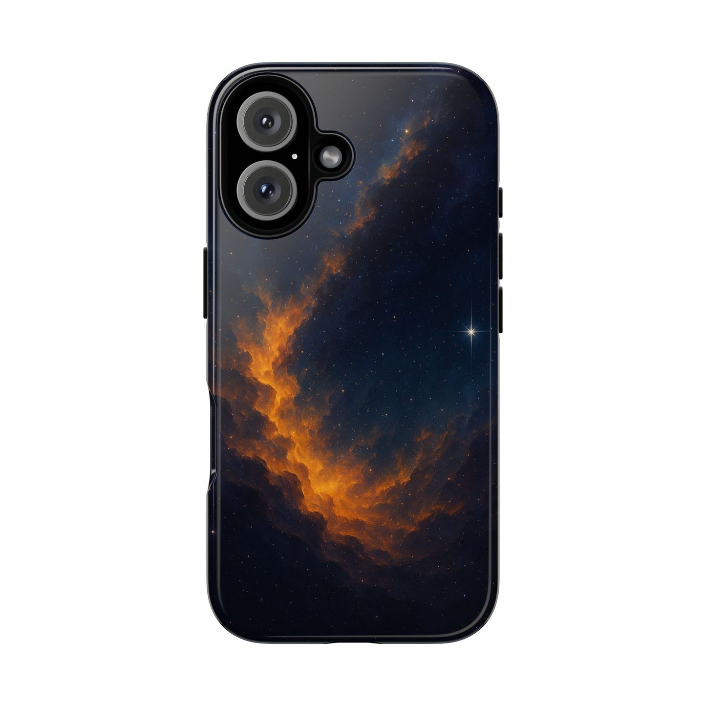 Stellar Flame – Cosmic Nebula Art Phone Case