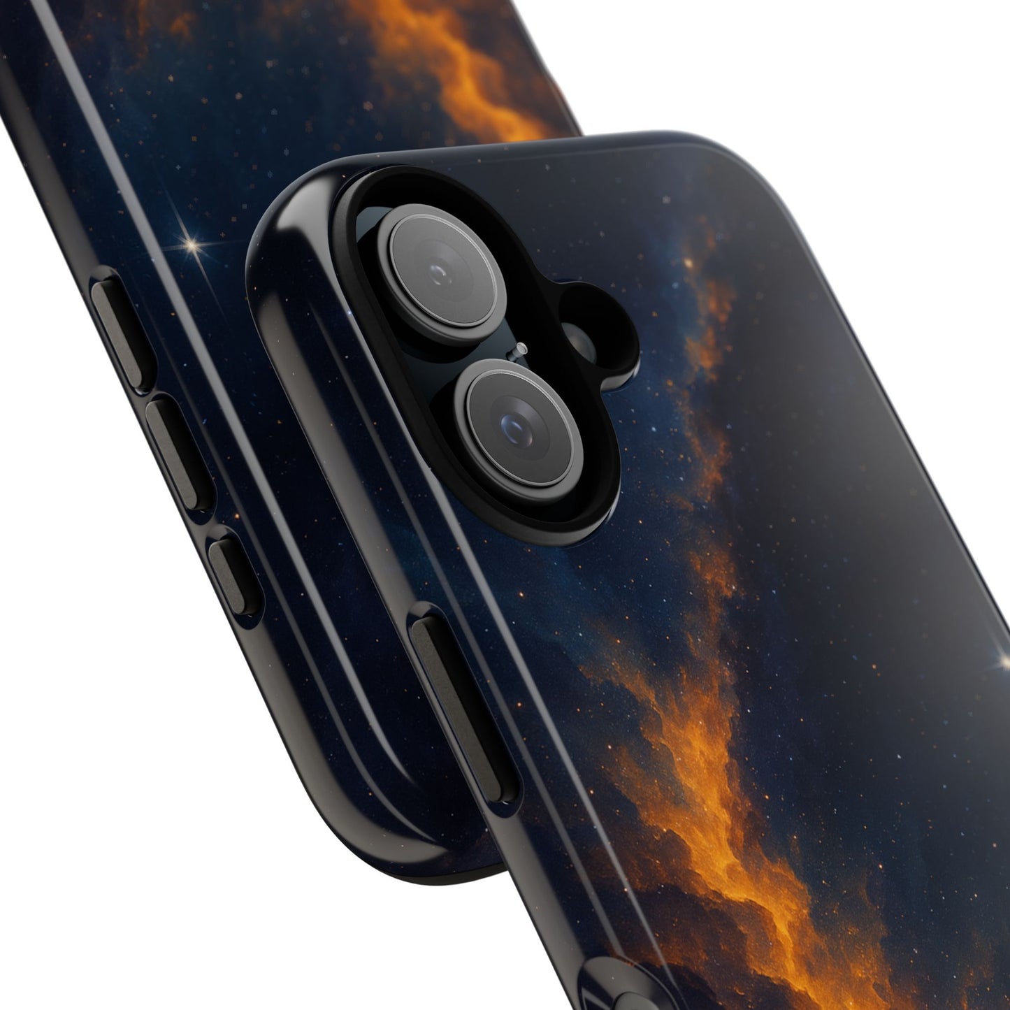 Stellar Flame – Cosmic Nebula Art Phone Case
