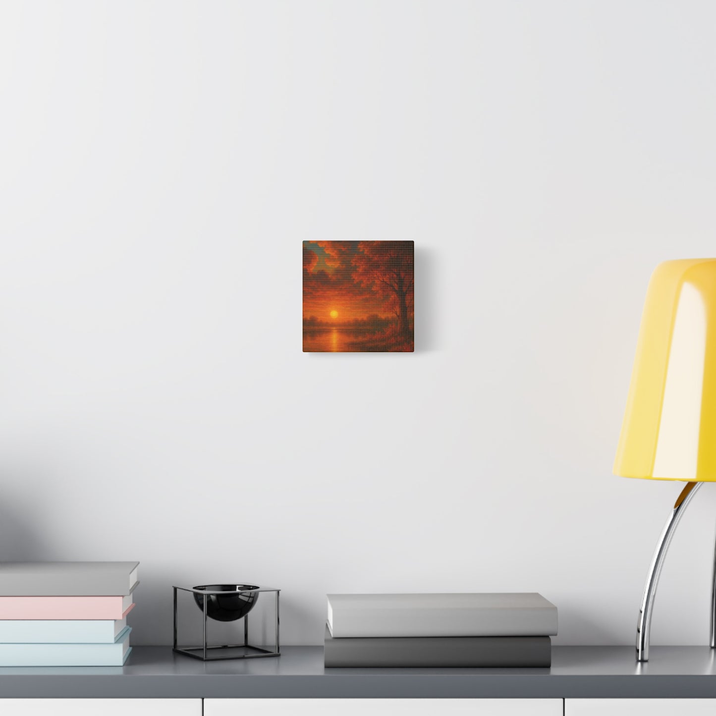 Serene Sunset Canvas Wall Art, Nature Decor, Home Aesthetic, Gift for Art Lovers, Inspiring Wall Hanging, Living Room Decoration
