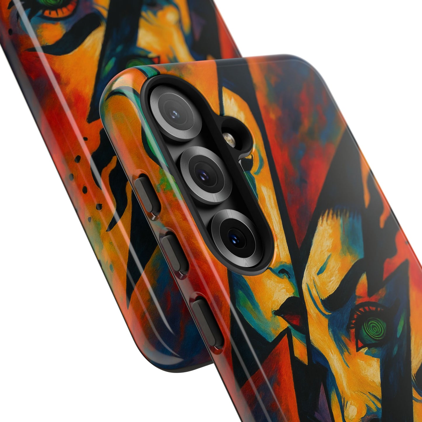Vibrant Phone Case with Edgy Art, Tough Cases for Trendsetters, Unique Gift for Art Lovers, Colorful Phone Accessory, Protection and Style