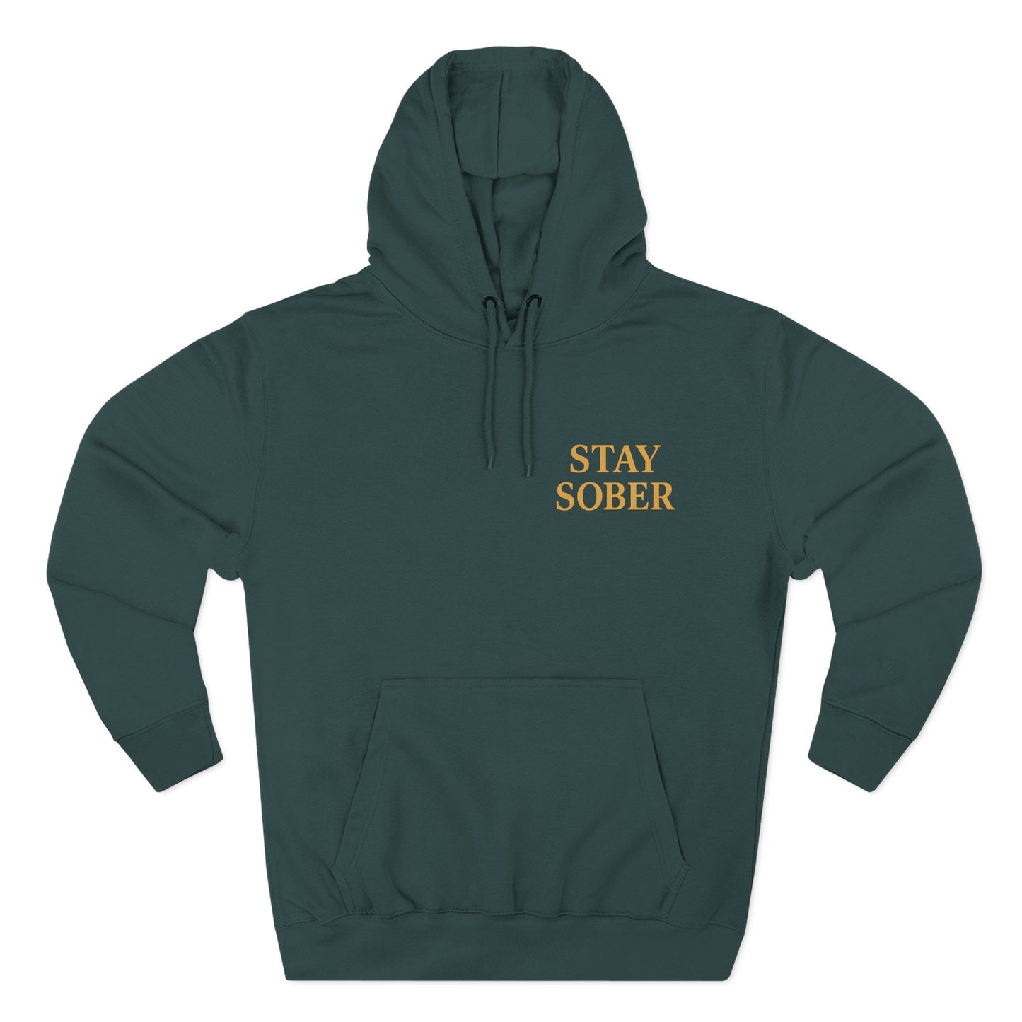 Samurai hoodie- Stay Sober, Defend Peace | Cozy Sweatshirt for Wellness, Gratitude Gifts, Motivation, Mindfulness