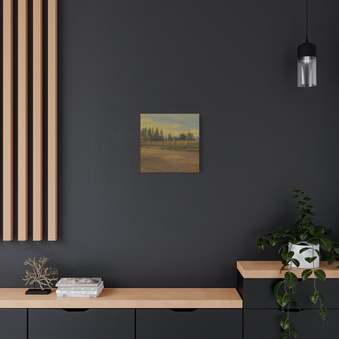 Rustic Landscape Canvas Print, Home Decor, Art for Living Room, Farmhouse Style, Gift for Art Lovers