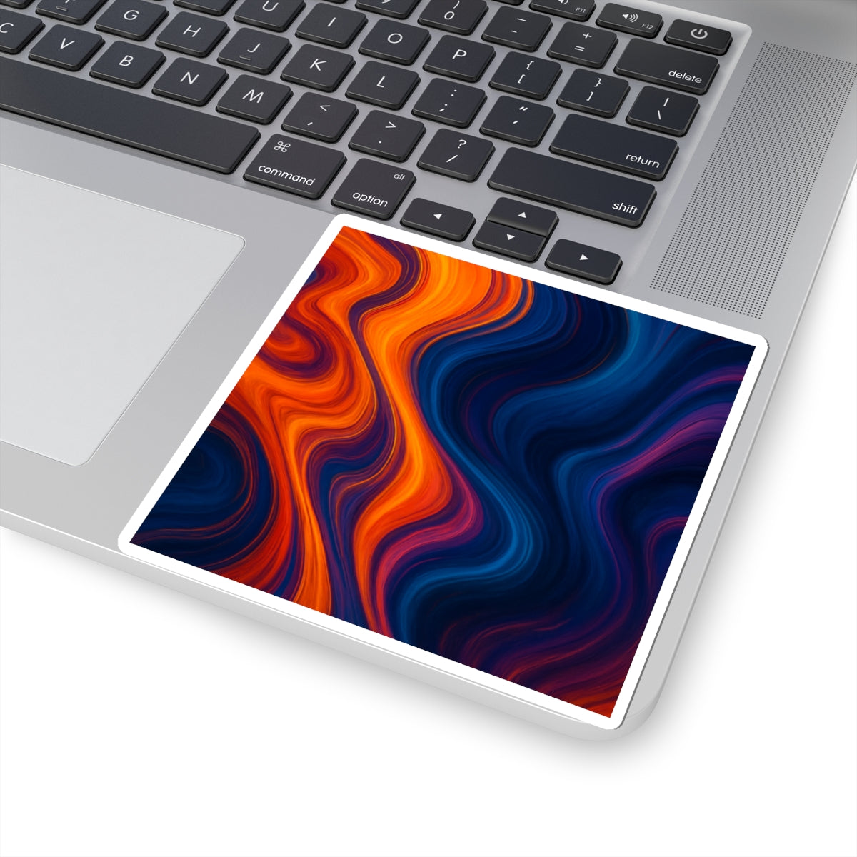 Vivid Wave Kiss-Cut Stickers, Colorful Laptop Decals, Vibrant Wall Art, Creative Scrapbooking Supplies, Fun Gift for Art Lovers