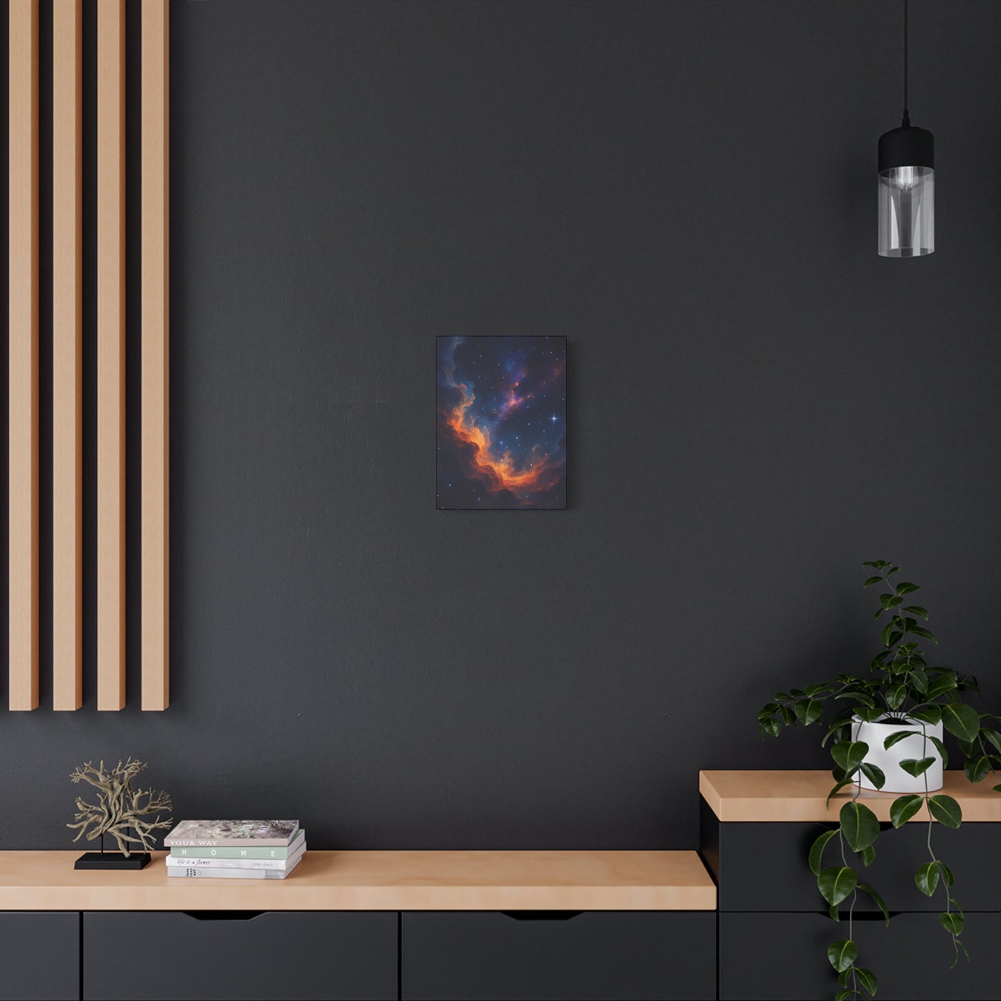 Stellar Flame – Nebula Canvas Art