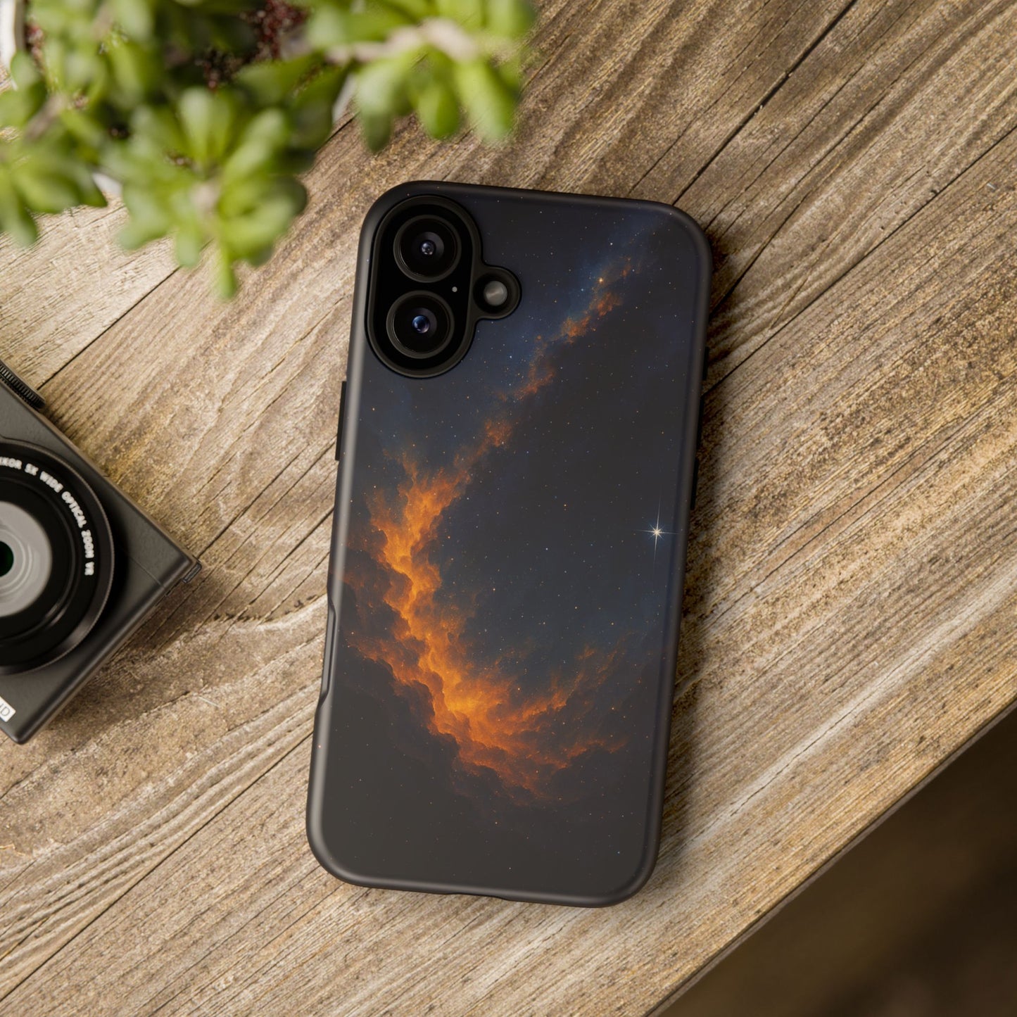 Stellar Flame – Cosmic Nebula Art Phone Case