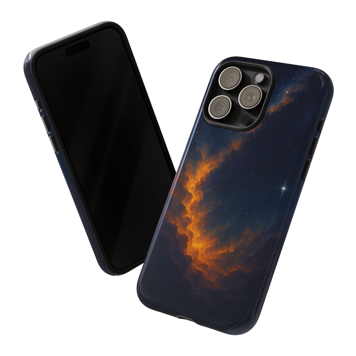 Stellar Flame – Cosmic Nebula Art Phone Case