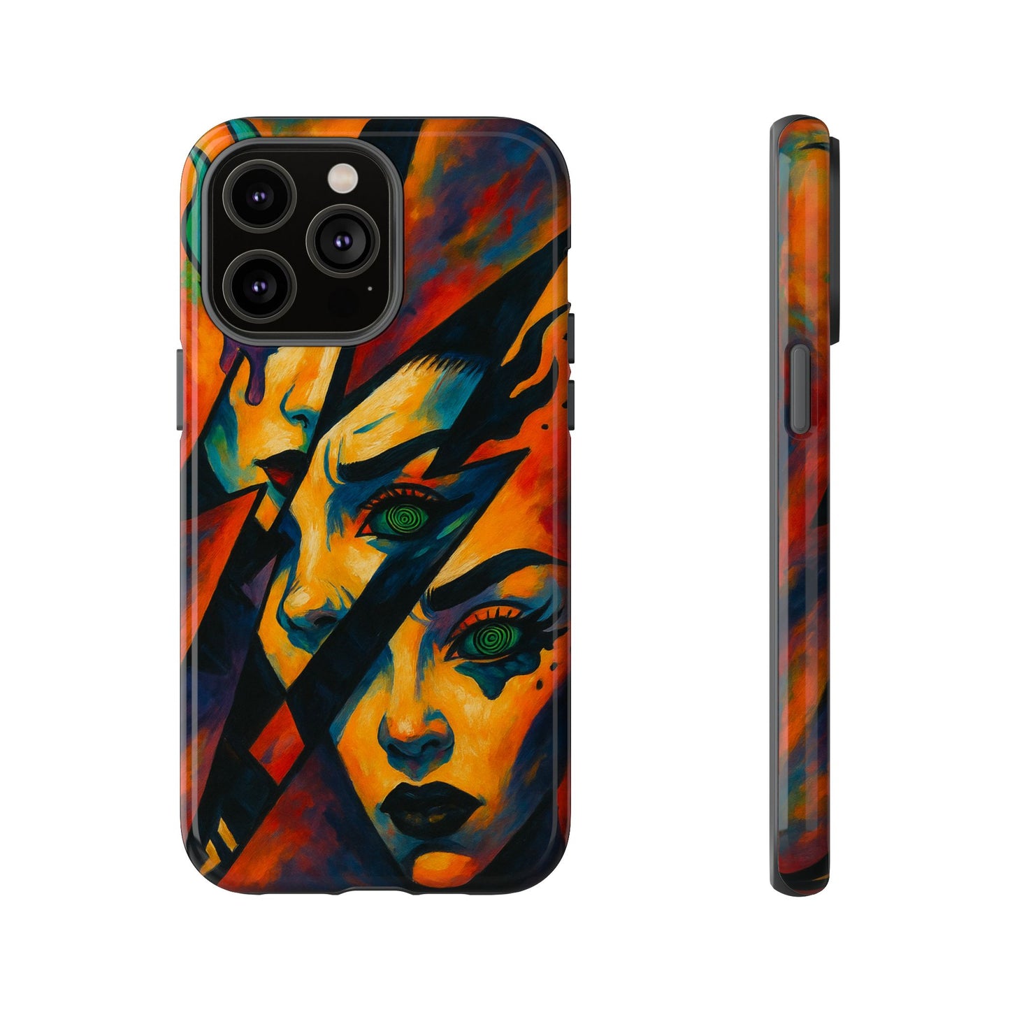 Vibrant Phone Case with Edgy Art, Tough Cases for Trendsetters, Unique Gift for Art Lovers, Colorful Phone Accessory, Protection and Style