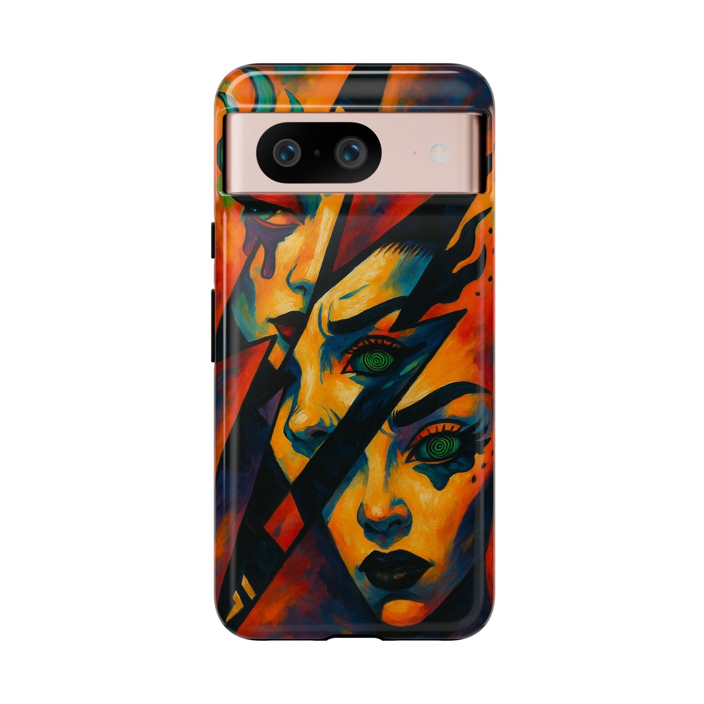 Vibrant Phone Case with Edgy Art, Tough Cases for Trendsetters, Unique Gift for Art Lovers, Colorful Phone Accessory, Protection and Style