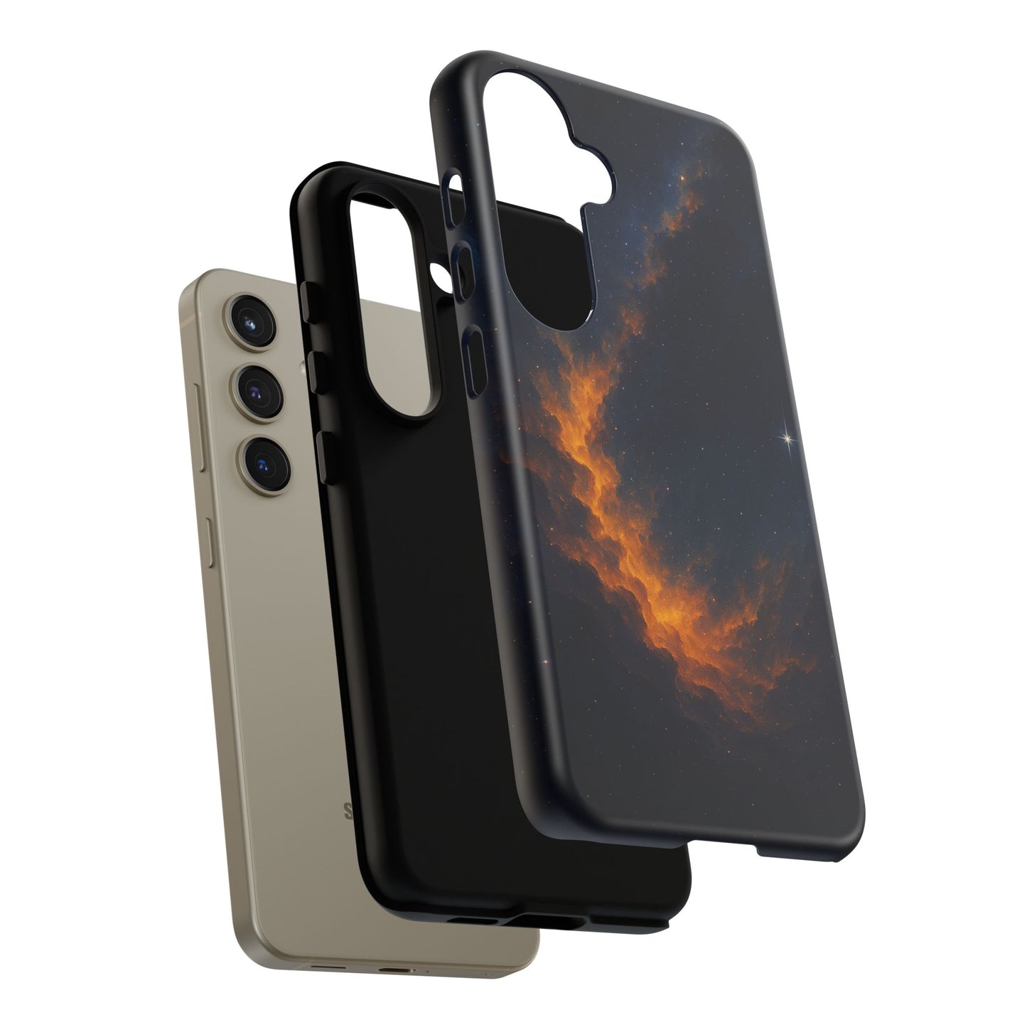 Stellar Flame – Cosmic Nebula Art Phone Case