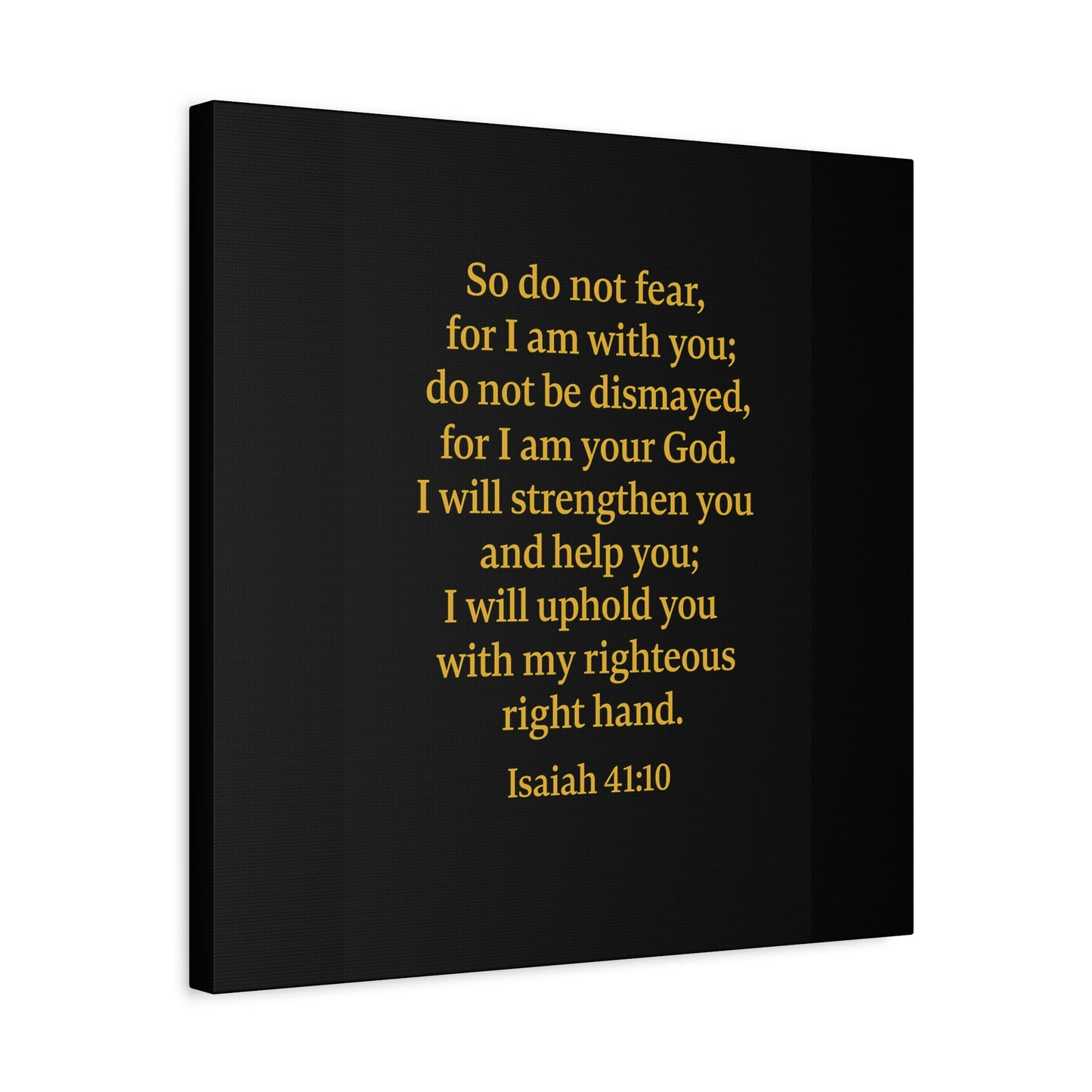 Inspirational Quote Isaiah 41:10 Wall Art, Motivational Canvas Print, Home Decor, Gift for Uplifting Moments, Faith-Based Decoration