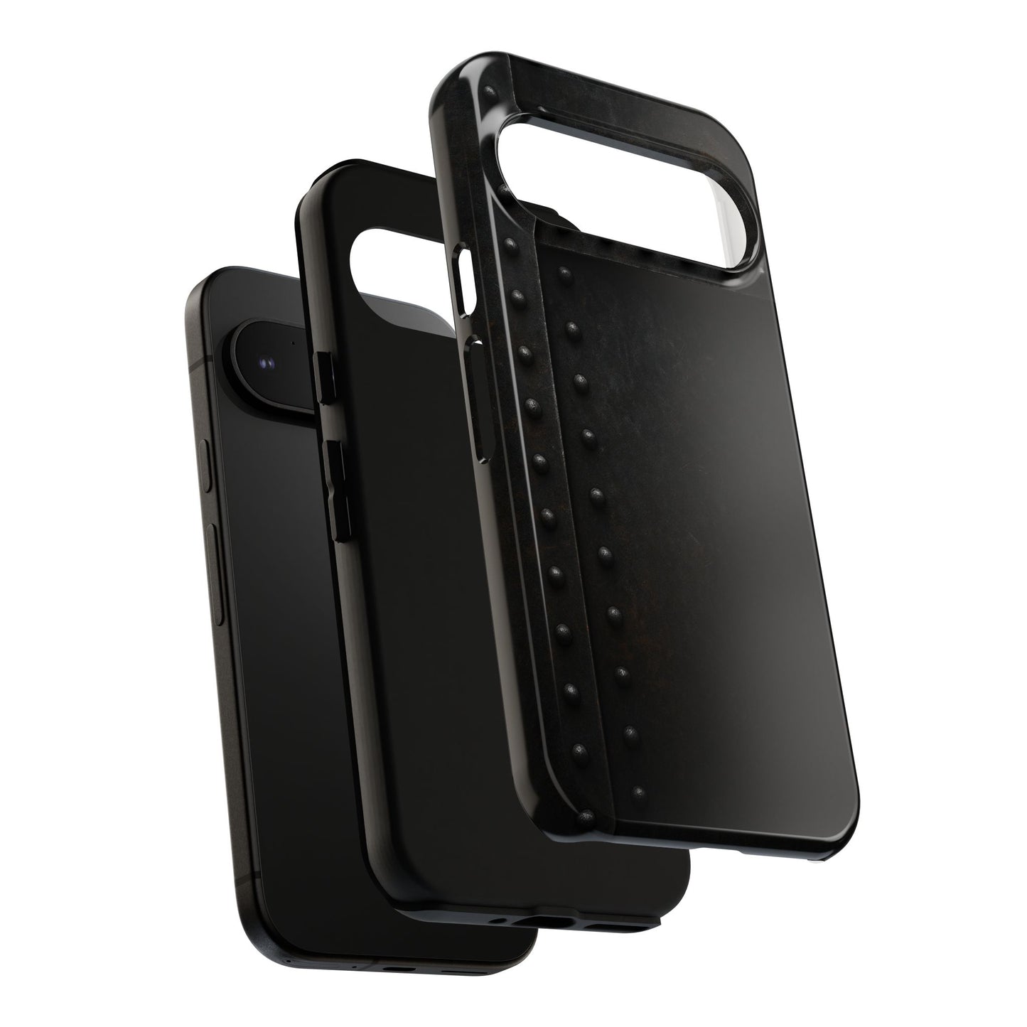 Steel & Smoke – Riveted Shadows Phone Case