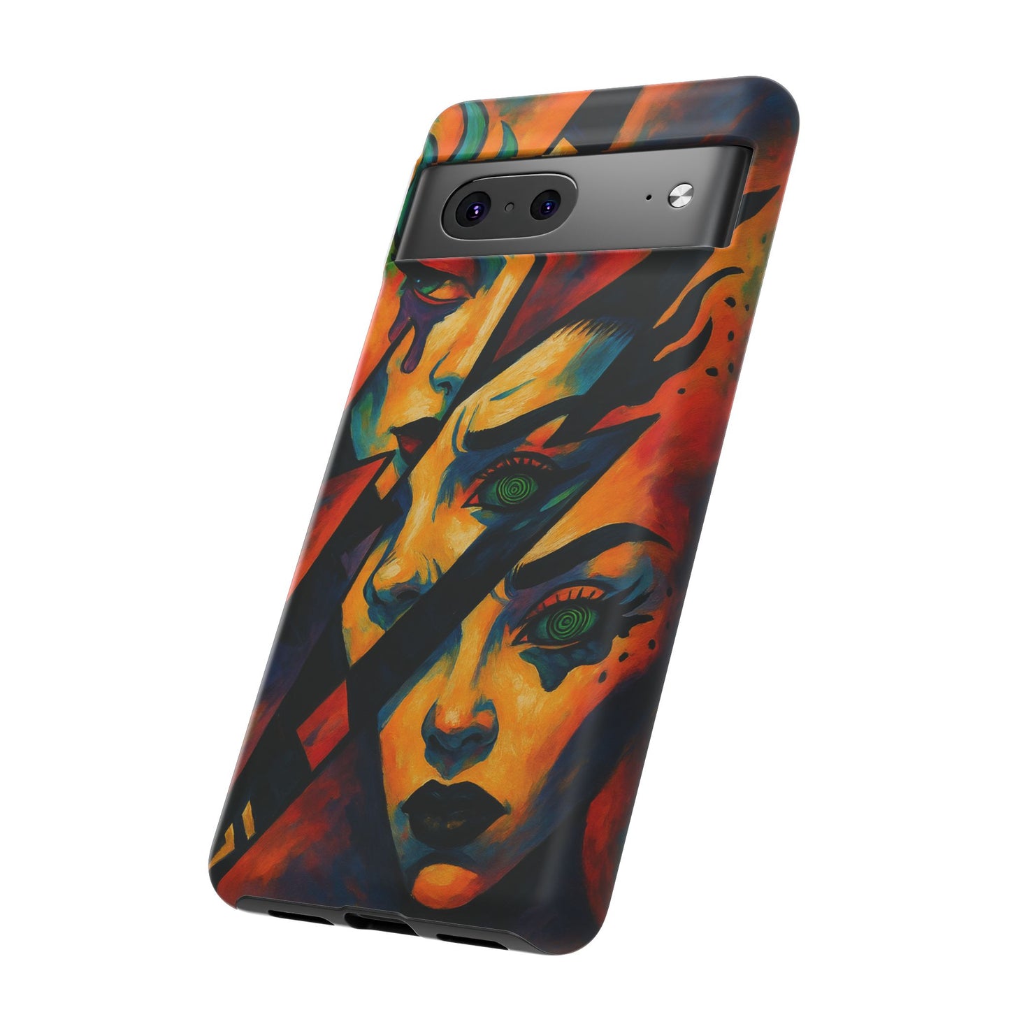 Vibrant Phone Case with Edgy Art, Tough Cases for Trendsetters, Unique Gift for Art Lovers, Colorful Phone Accessory, Protection and Style