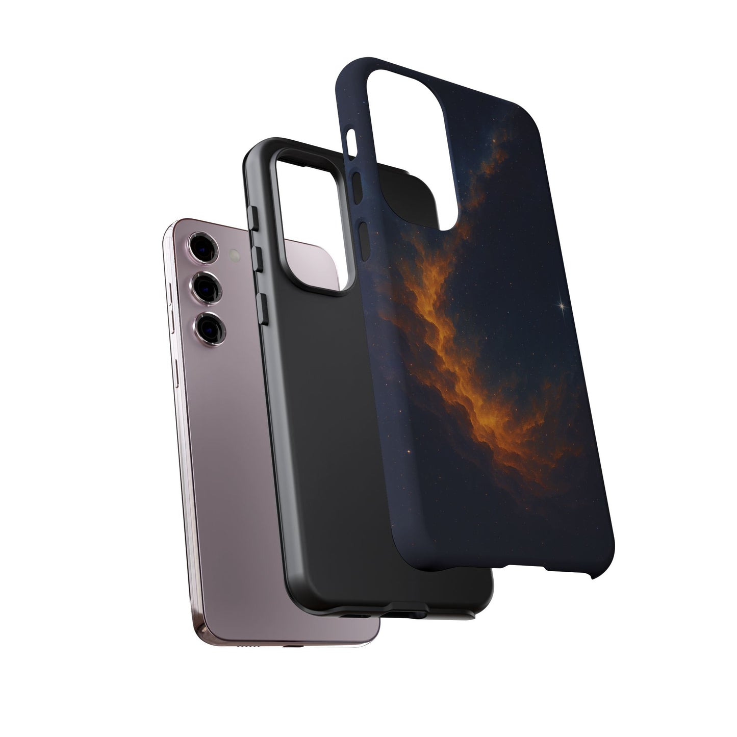 Stellar Flame – Cosmic Nebula Art Phone Case