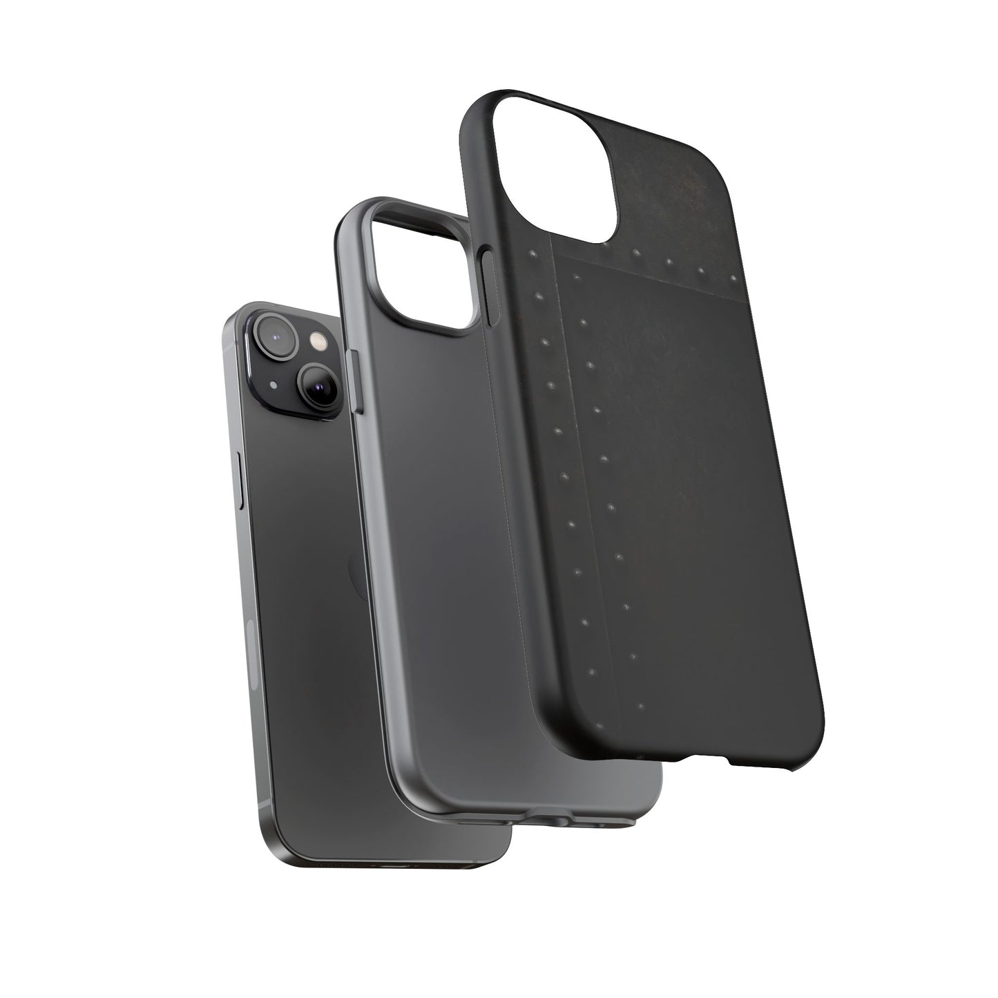 Steel & Smoke – Riveted Shadows Phone Case