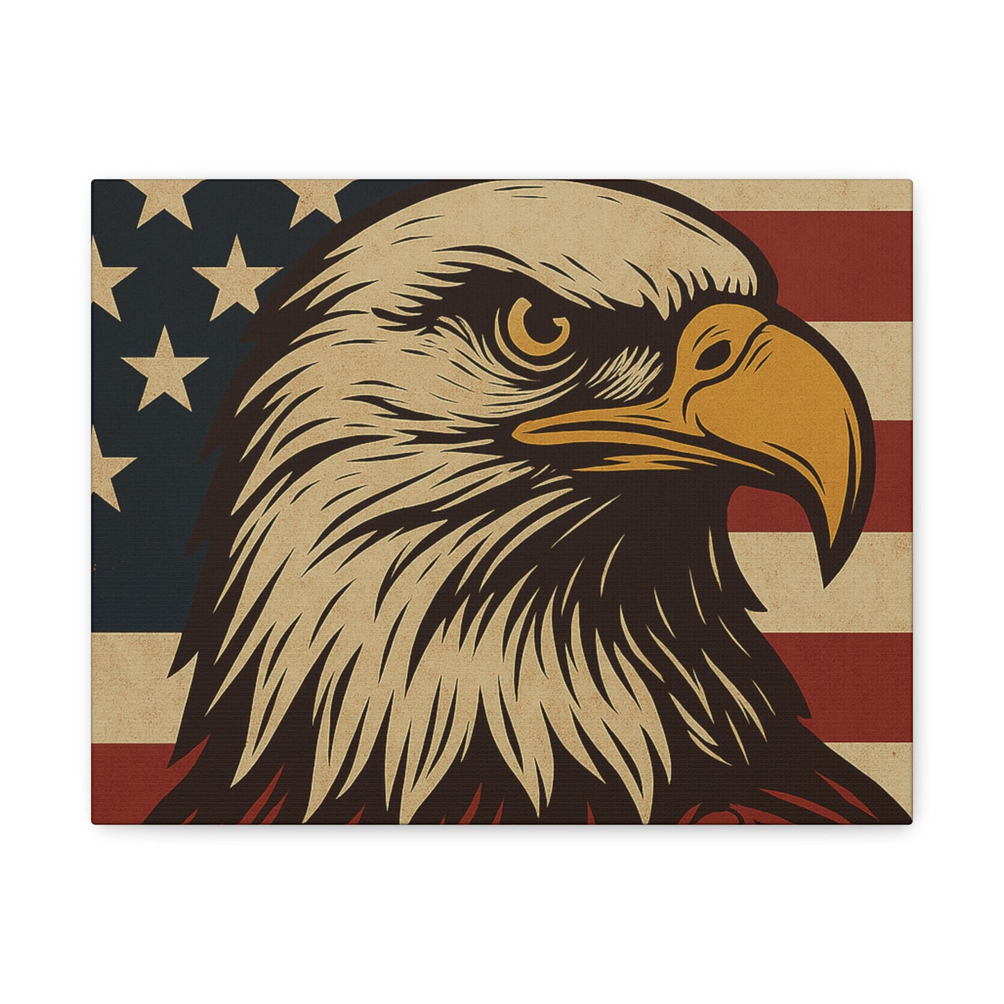 American Pride – Bald Eagle Canvas Art