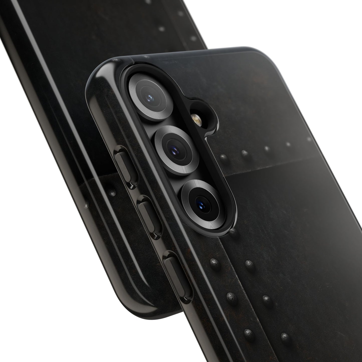 Steel & Smoke – Riveted Shadows Phone Case