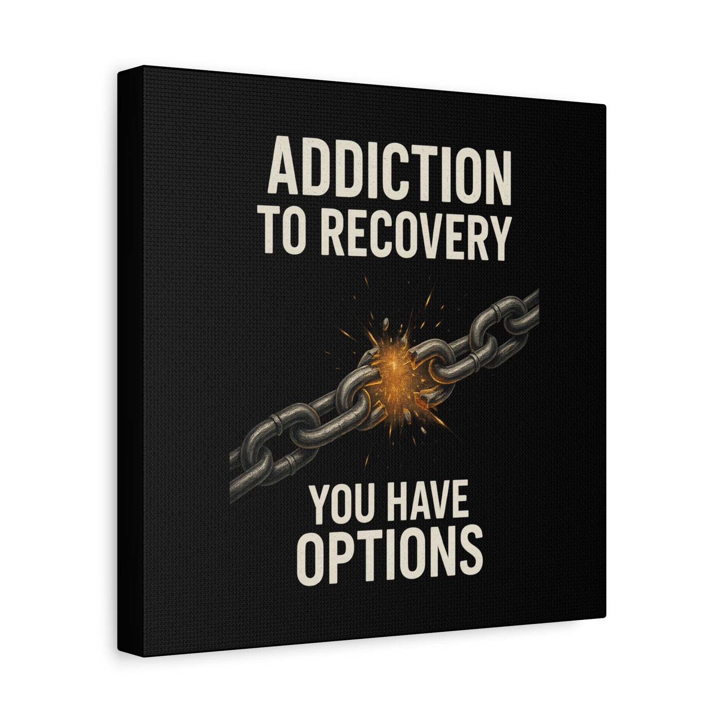 Inspirational Wall Art - Addiction Recovery Canvas, Motivational Decor, Recovery Gift, Home Office Wall Art, Supportive Quote Print