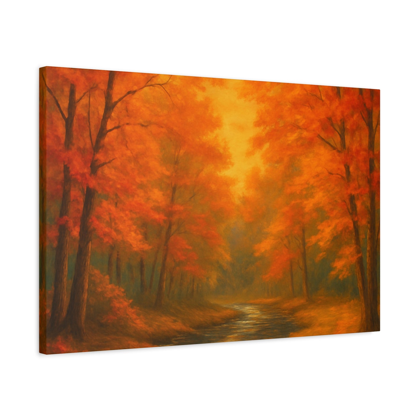 Autumn Forest Canvas Art Print, Fall Home Decor, Cozy Wall Art, Nature Inspired Gallery, Seasonal Decoration