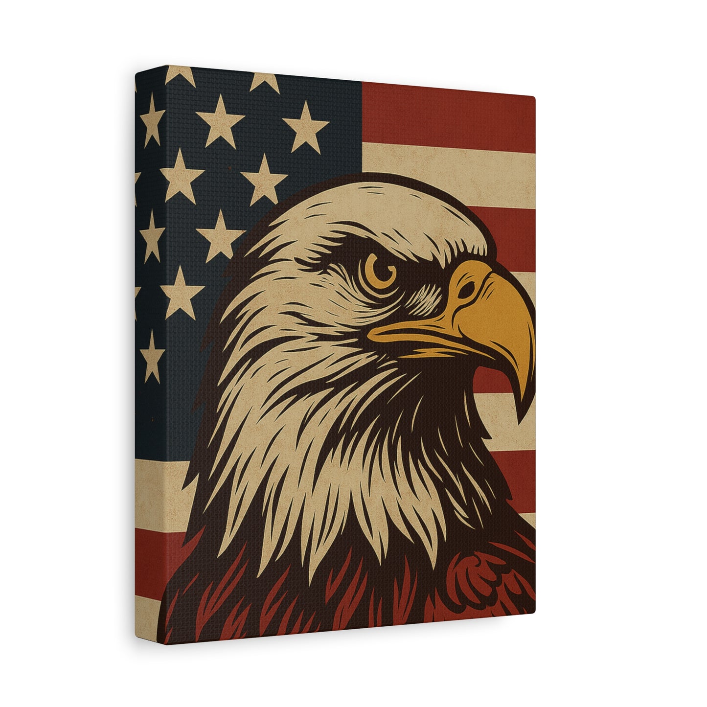 American Pride – Bald Eagle Canvas Art