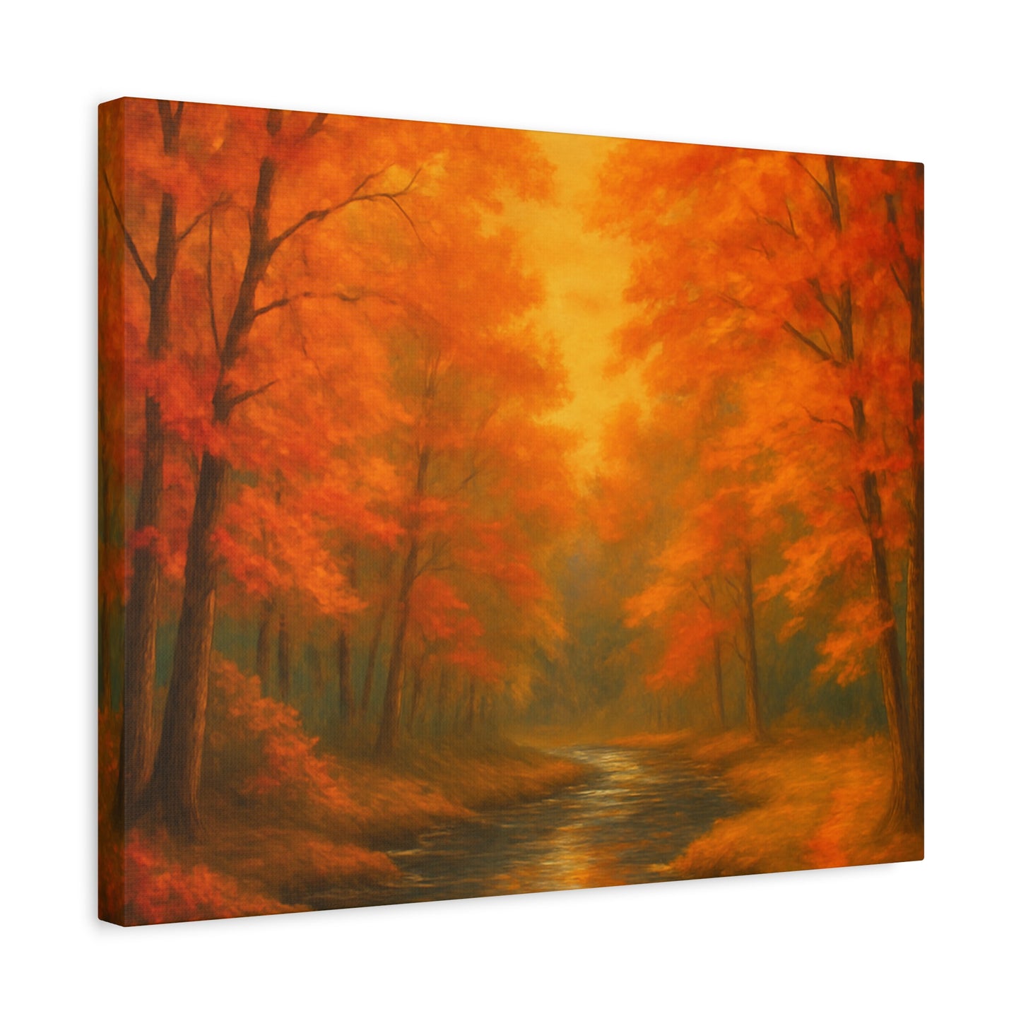 Autumn Forest Canvas Art Print, Fall Home Decor, Cozy Wall Art, Nature Inspired Gallery, Seasonal Decoration
