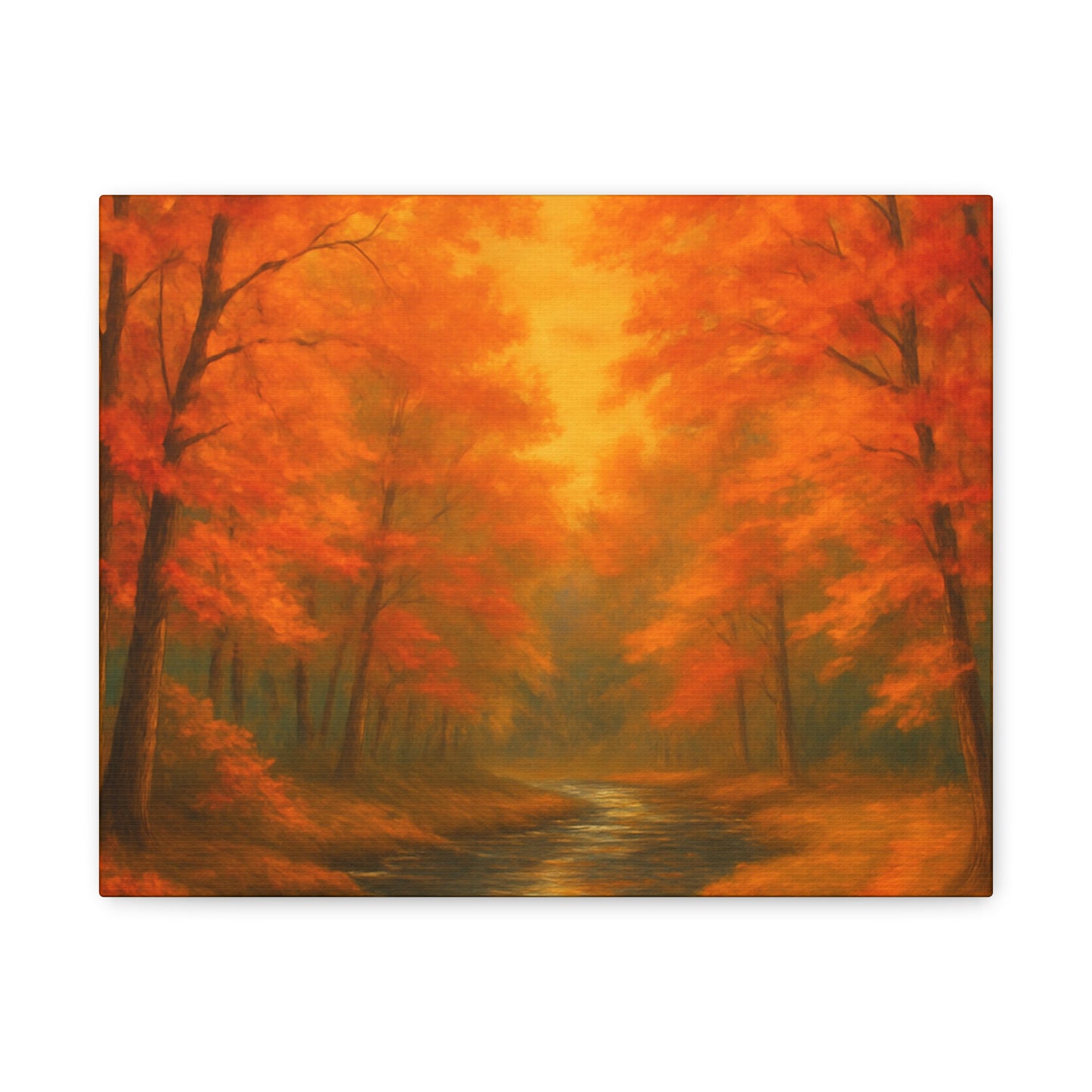 Autumn Forest Canvas Art Print, Fall Home Decor, Cozy Wall Art, Nature Inspired Gallery, Seasonal Decoration